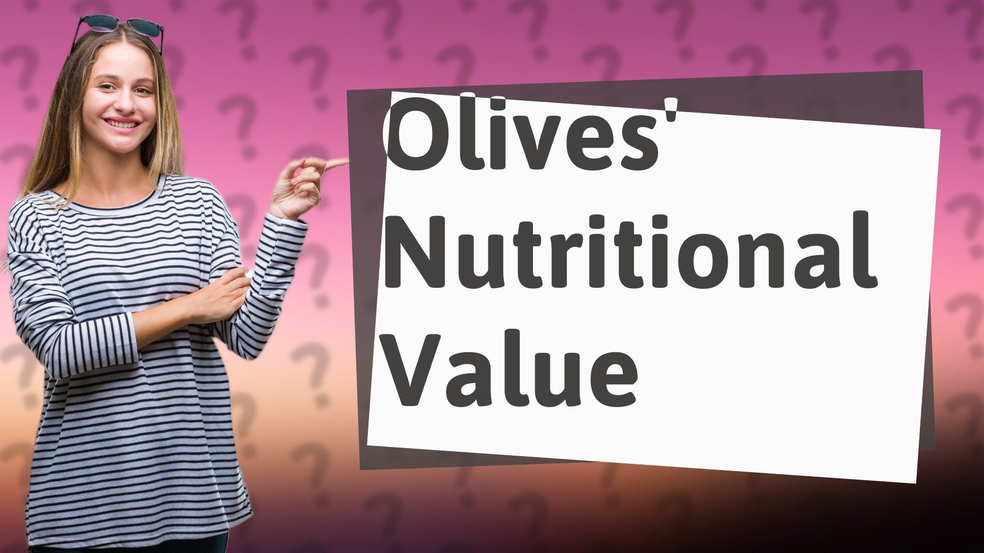 Olives' Nutritional Value
