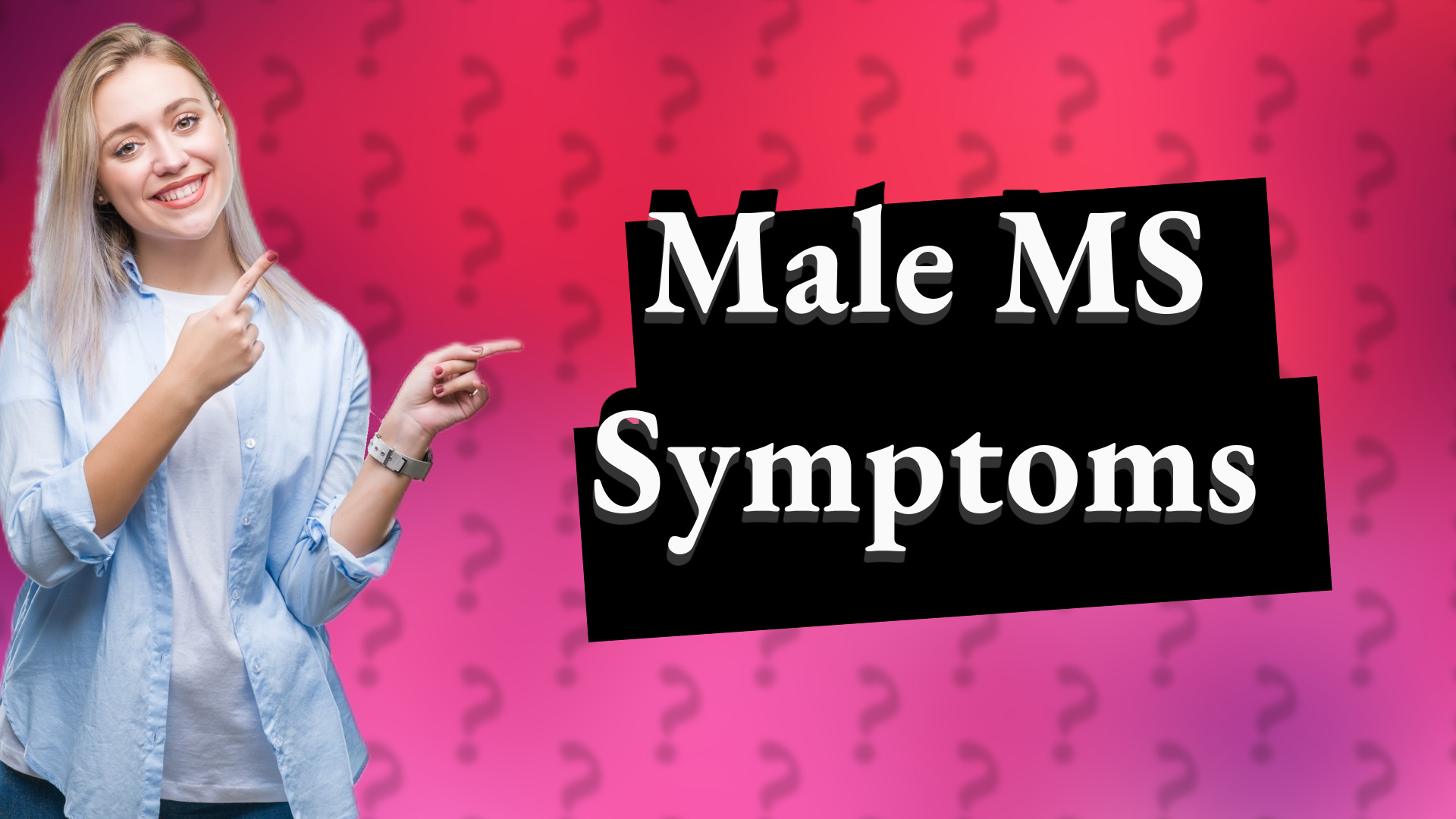 Male MS Symptoms