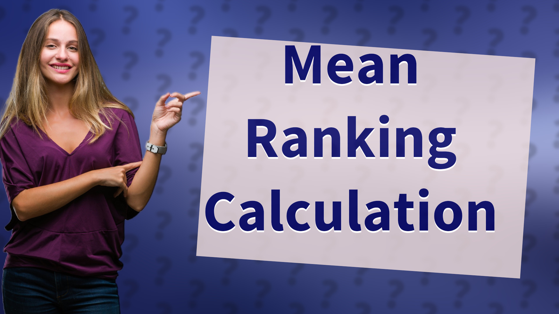 Mean Ranking Calculation