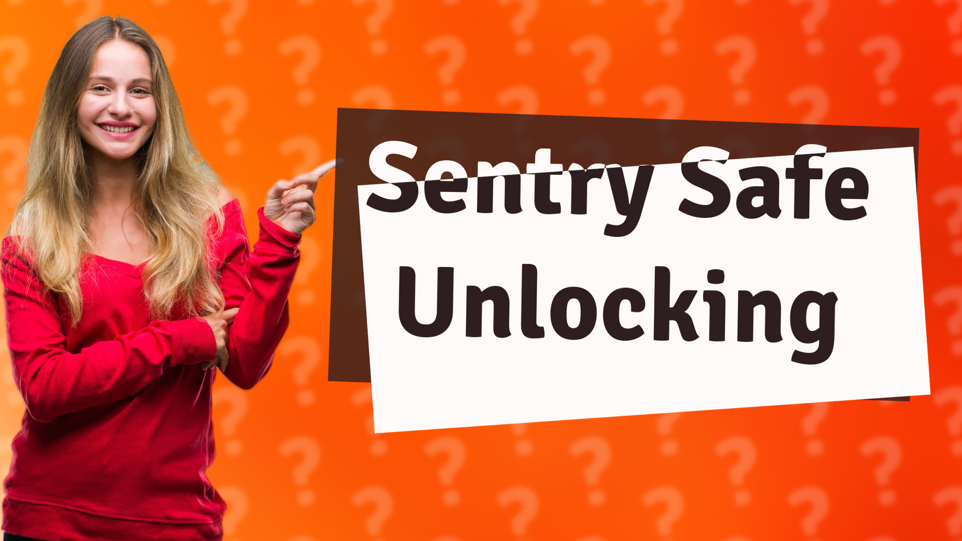 Sentry Safe Unlocking