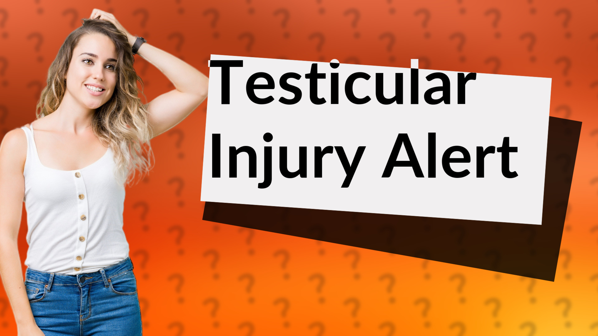Testicular Injury Alert