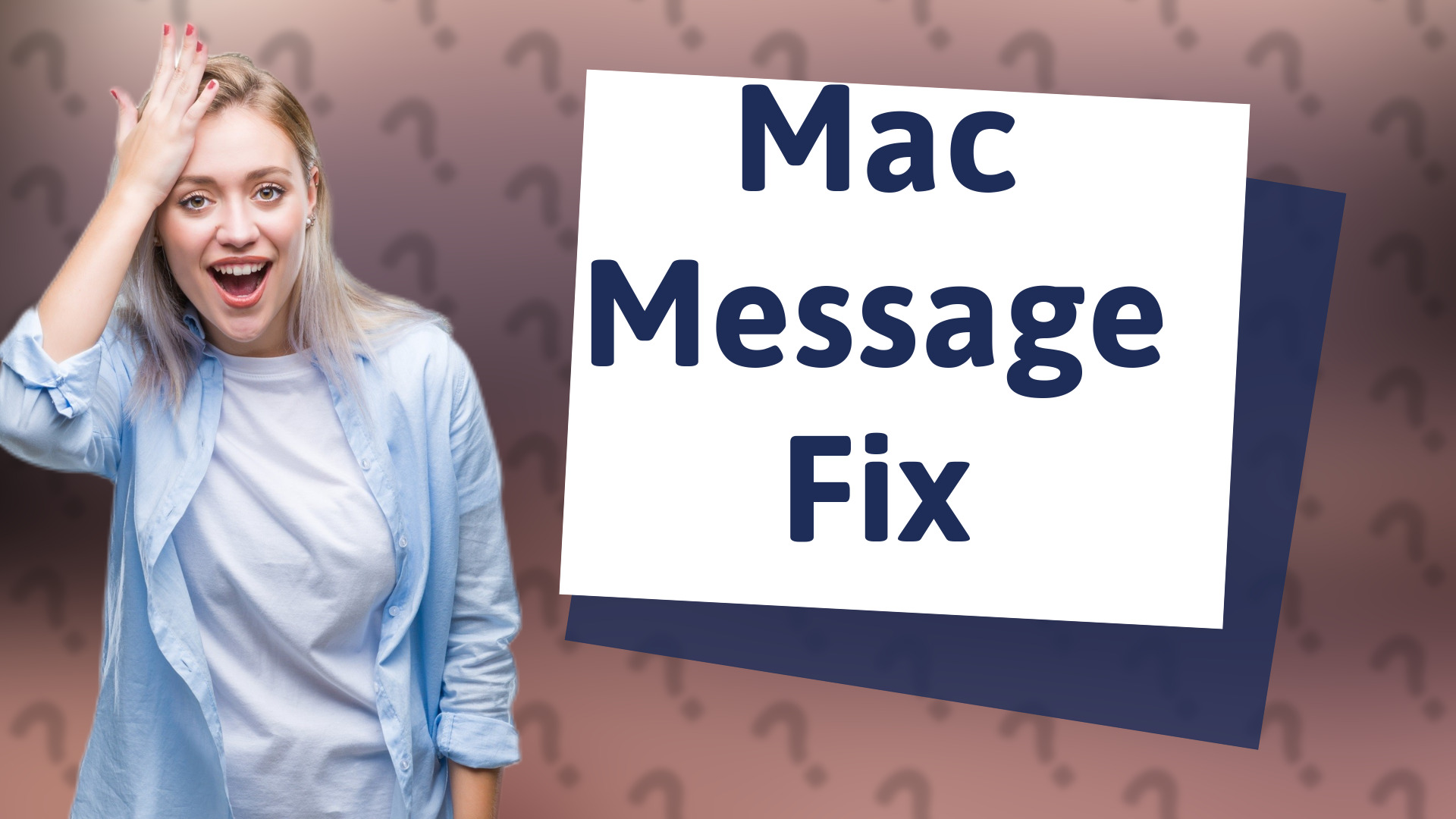 Mac Message Fix
