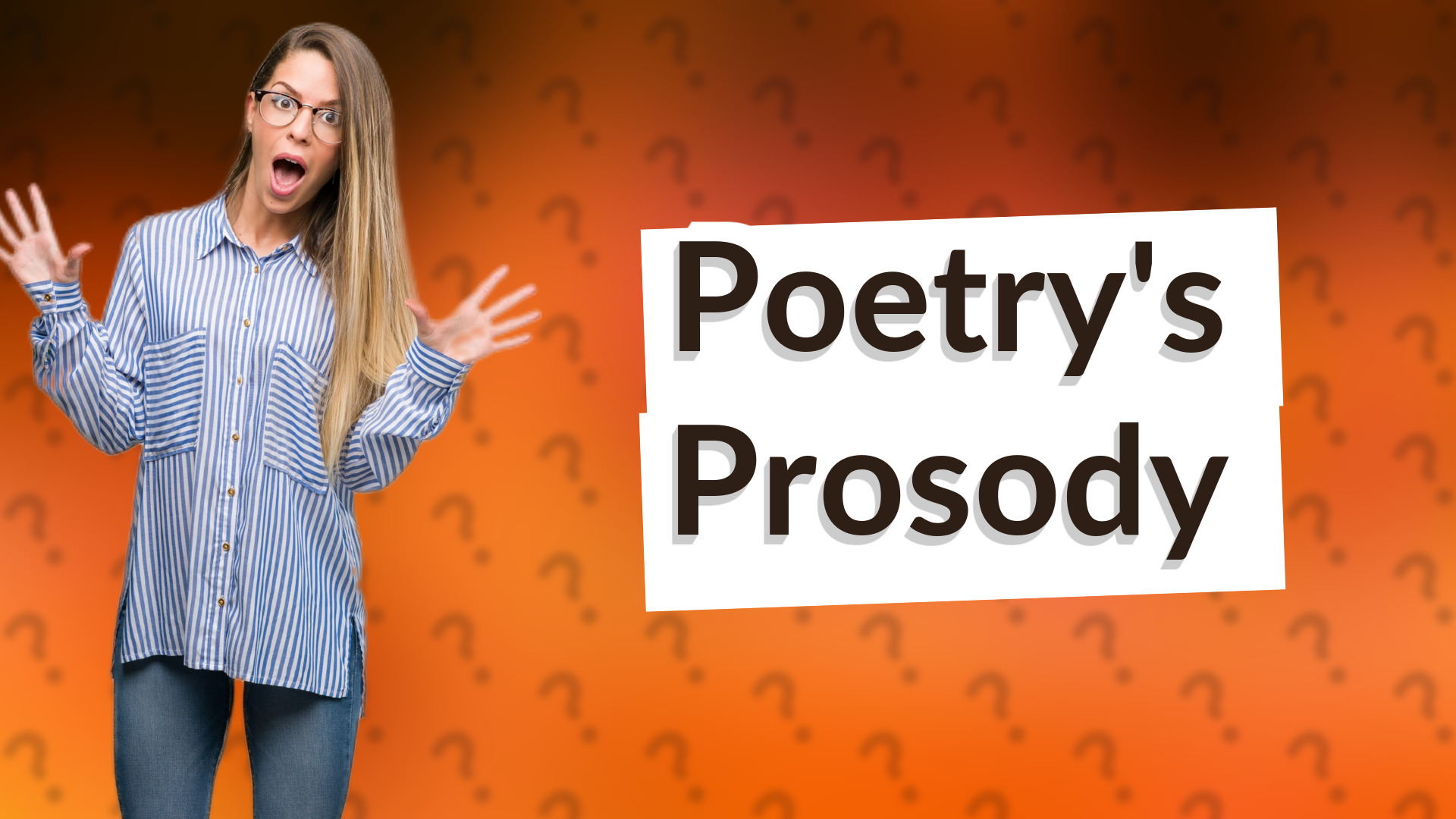 Poetry's Prosody