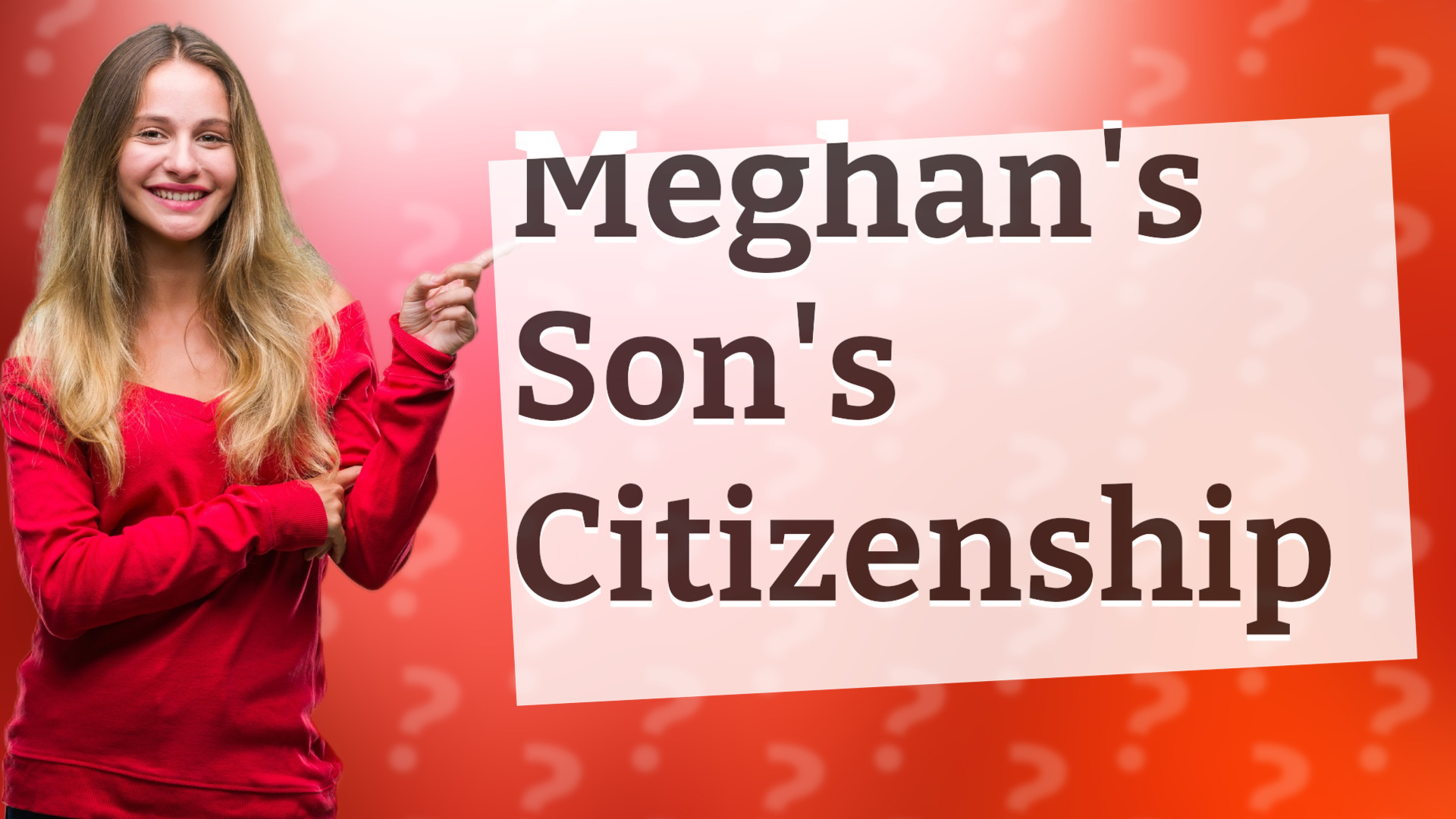 Meghan's Son's Citizenship