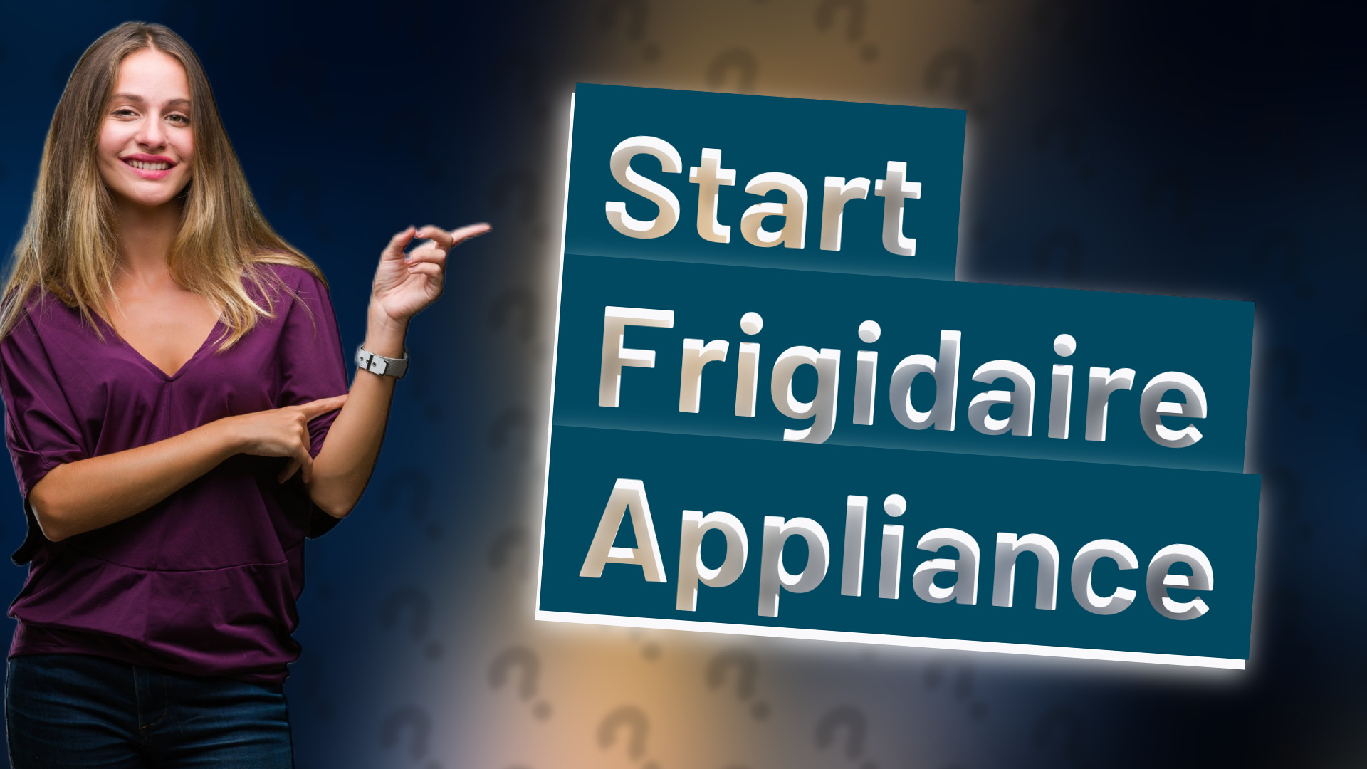 Start Frigidaire Appliance