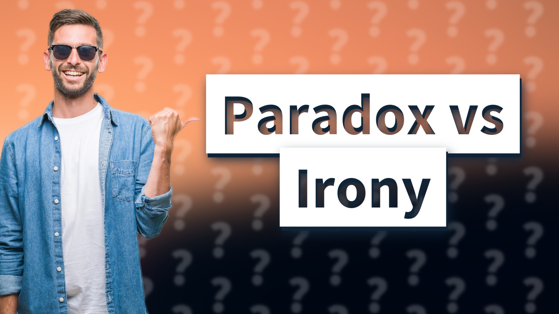 Paradox vs Irony