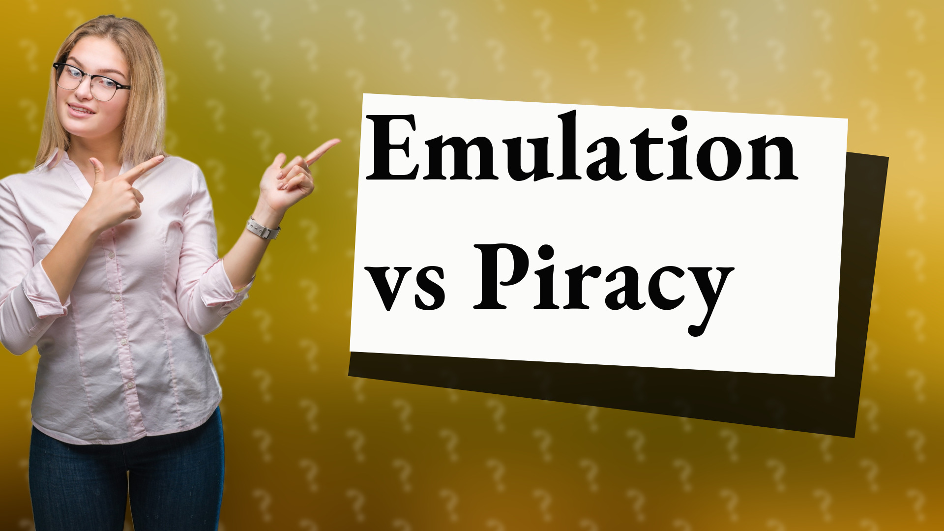 Emulation vs Piracy