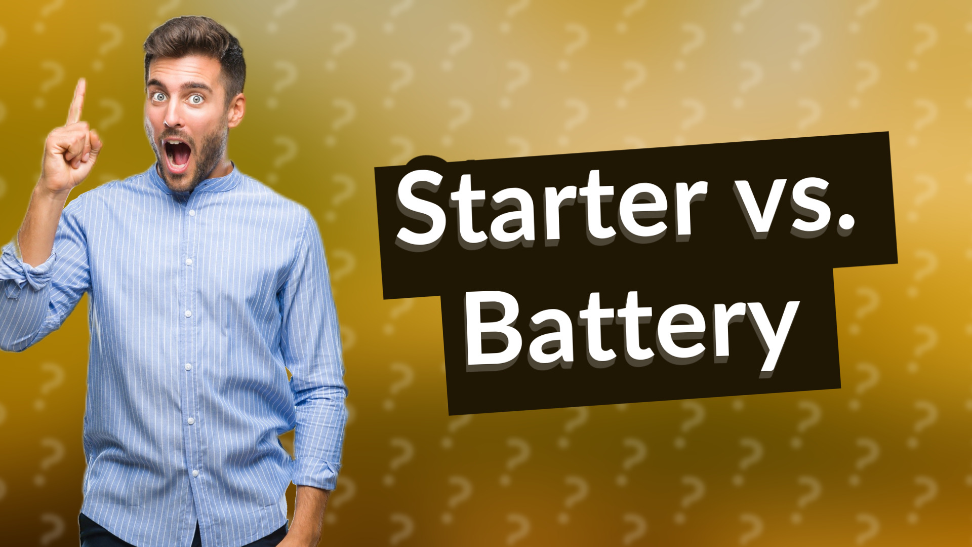 Starter vs. Battery