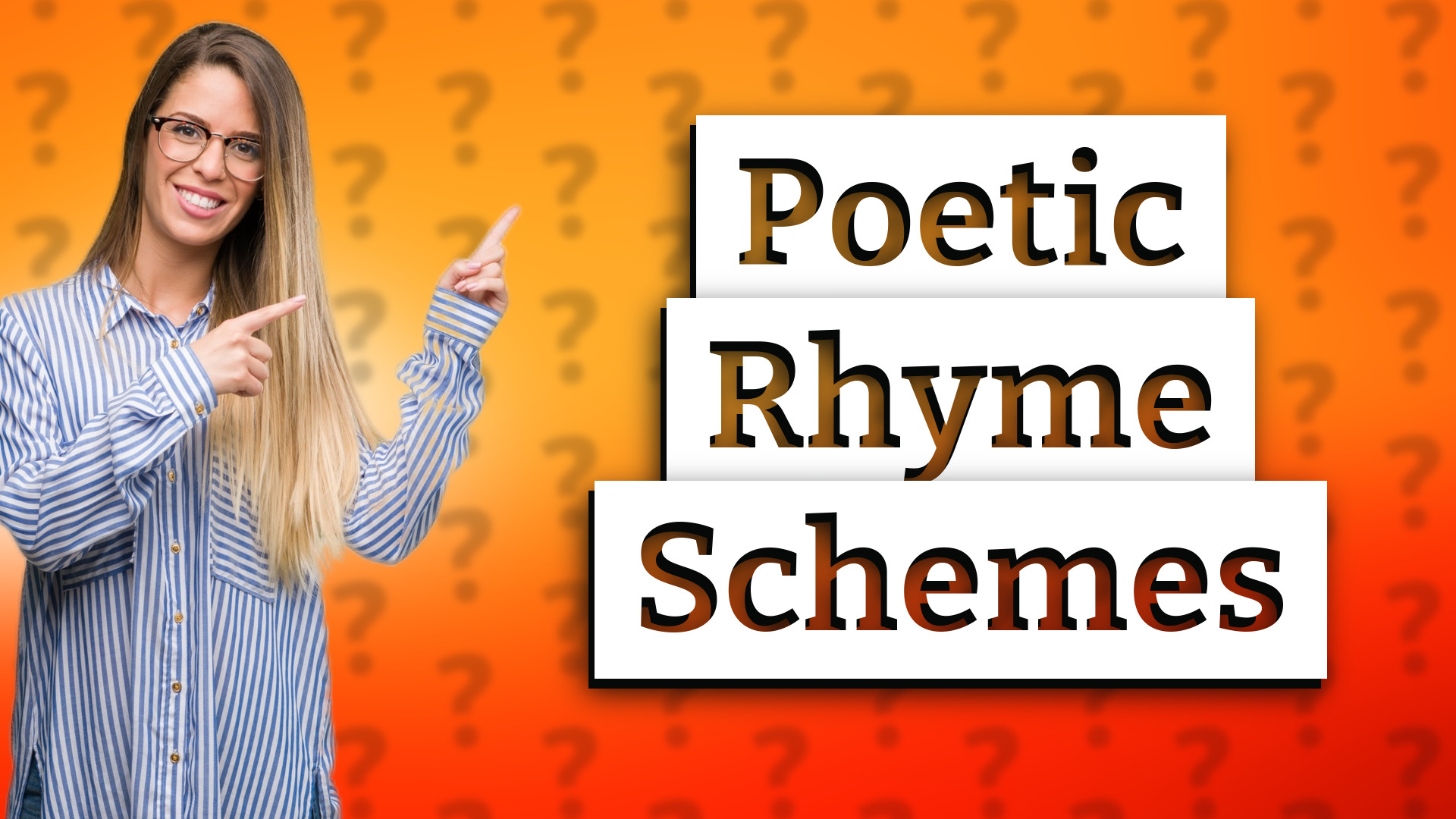 Poetic Rhyme Schemes