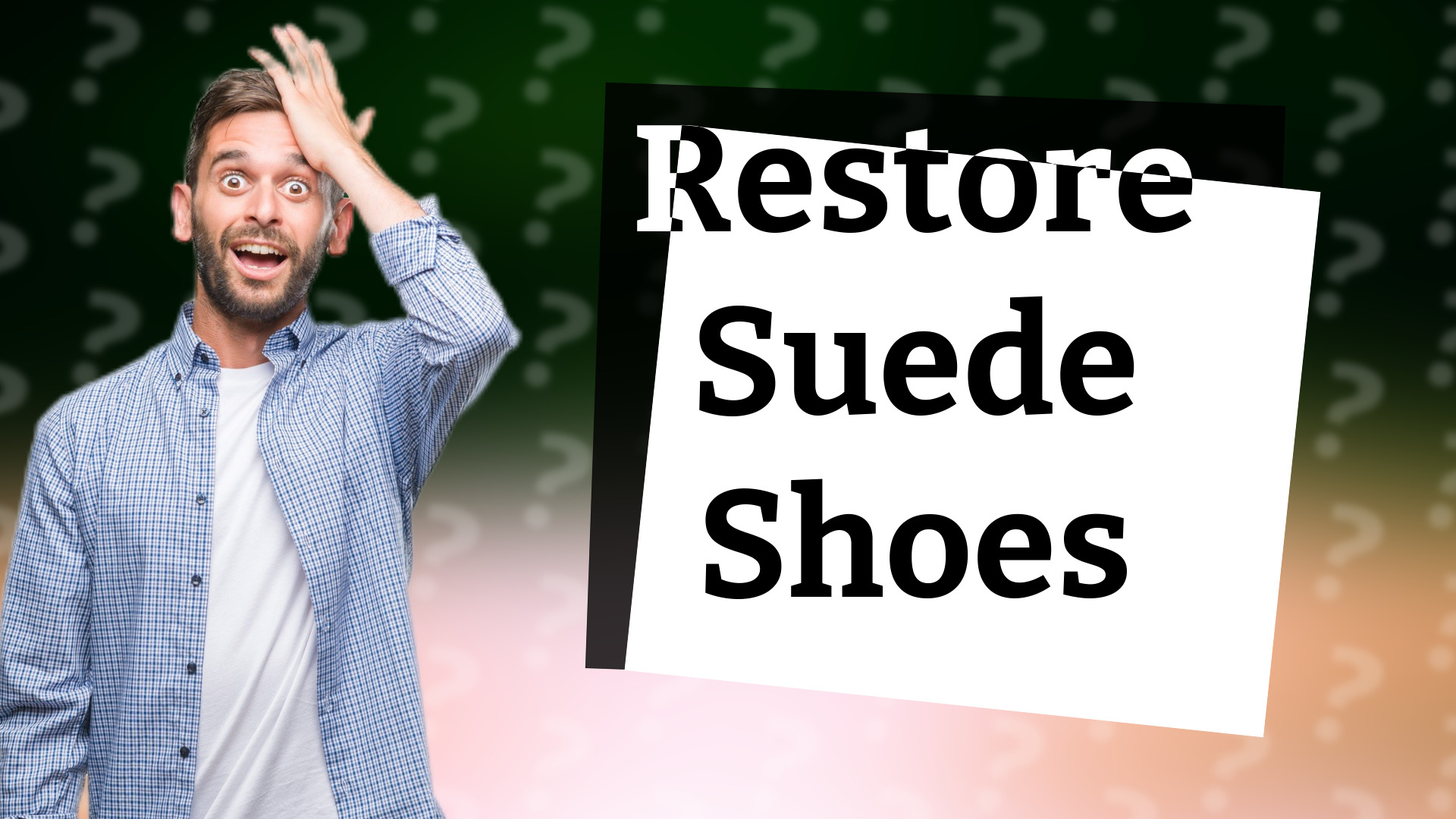 Restore Suede Shoes