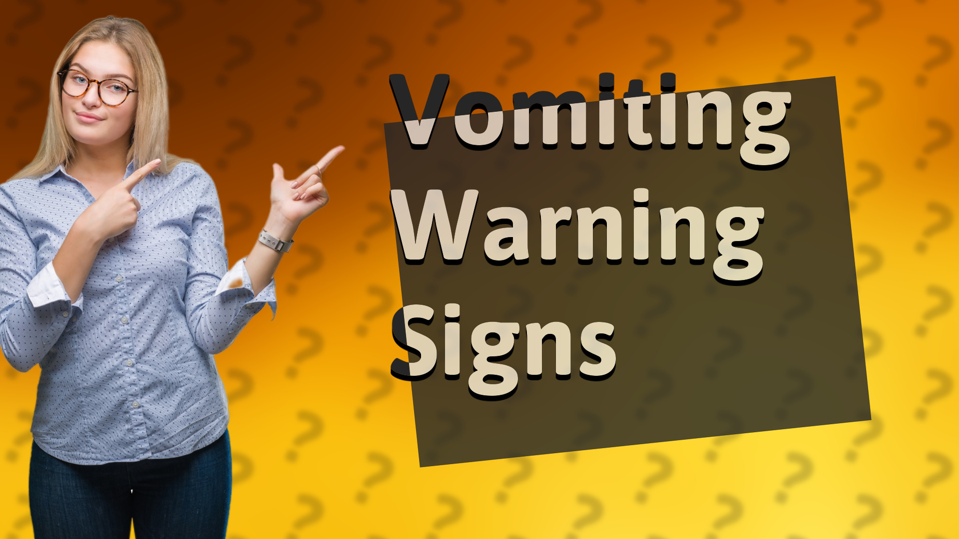 Vomiting Warning Signs