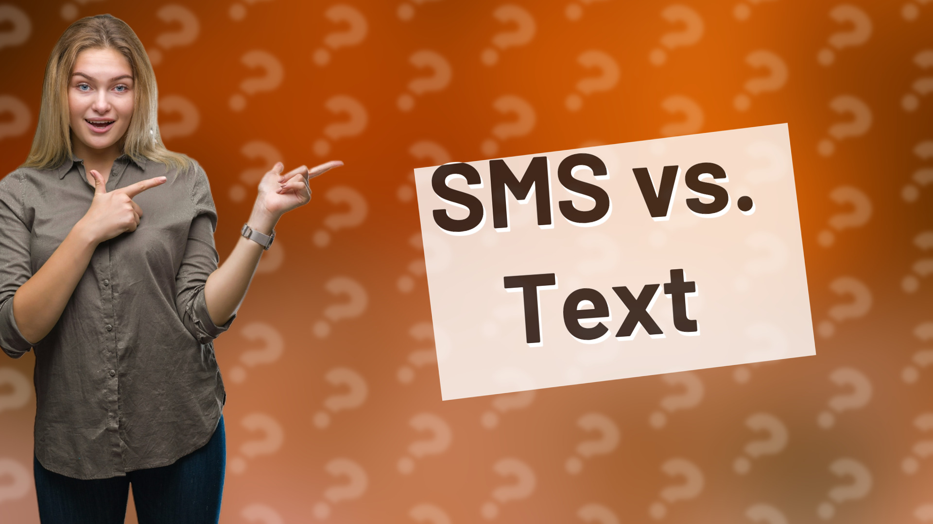 SMS vs. Text