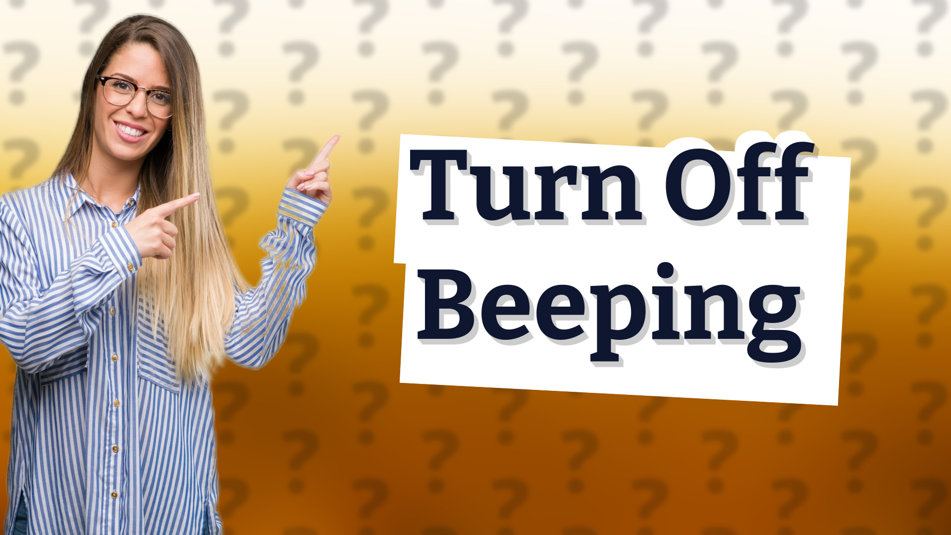 Turn Off Beeping
