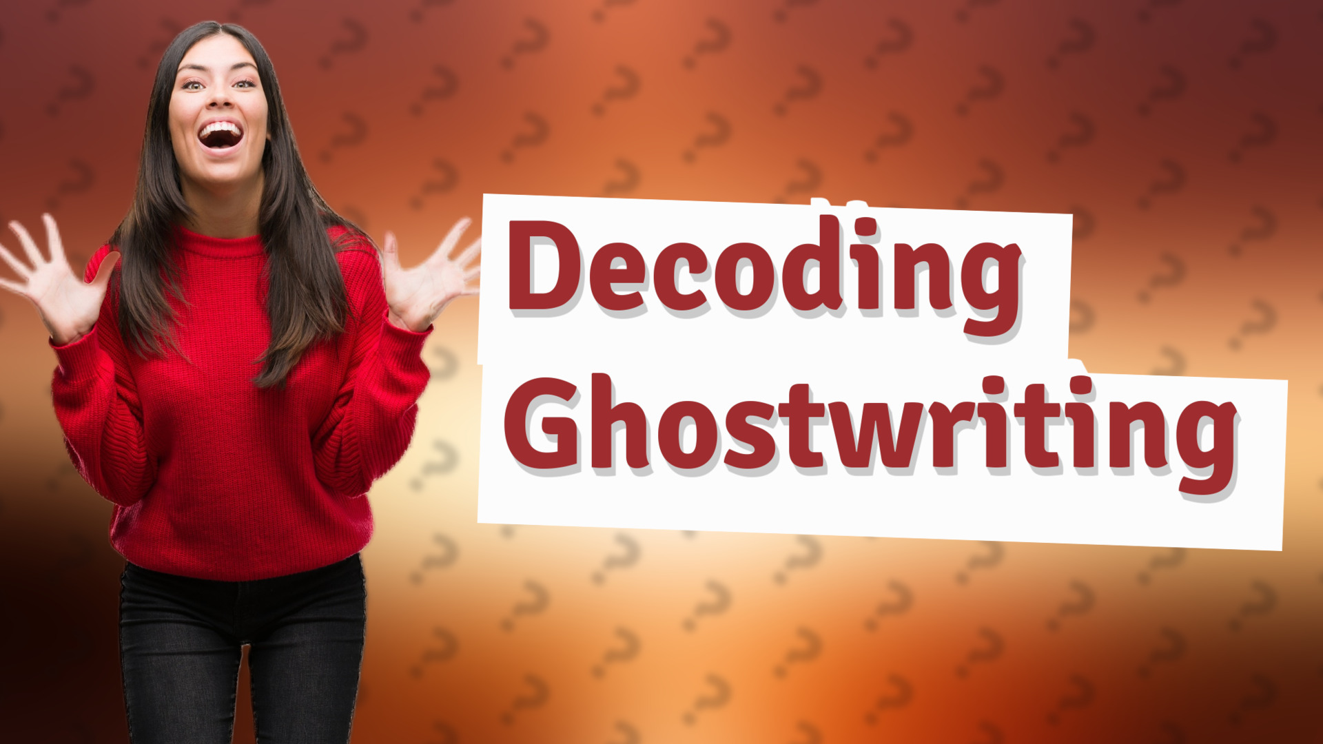 Decoding Ghostwriting