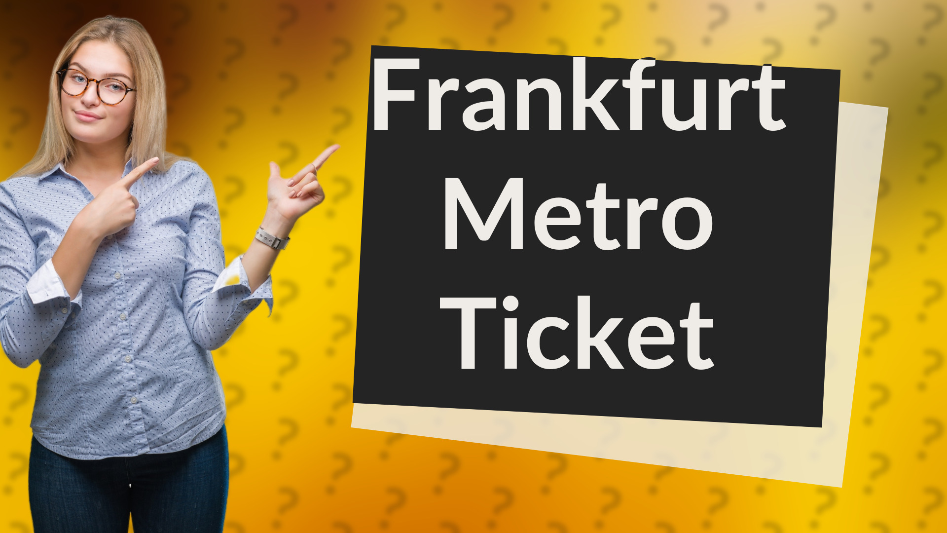 Frankfurt Metro Ticket