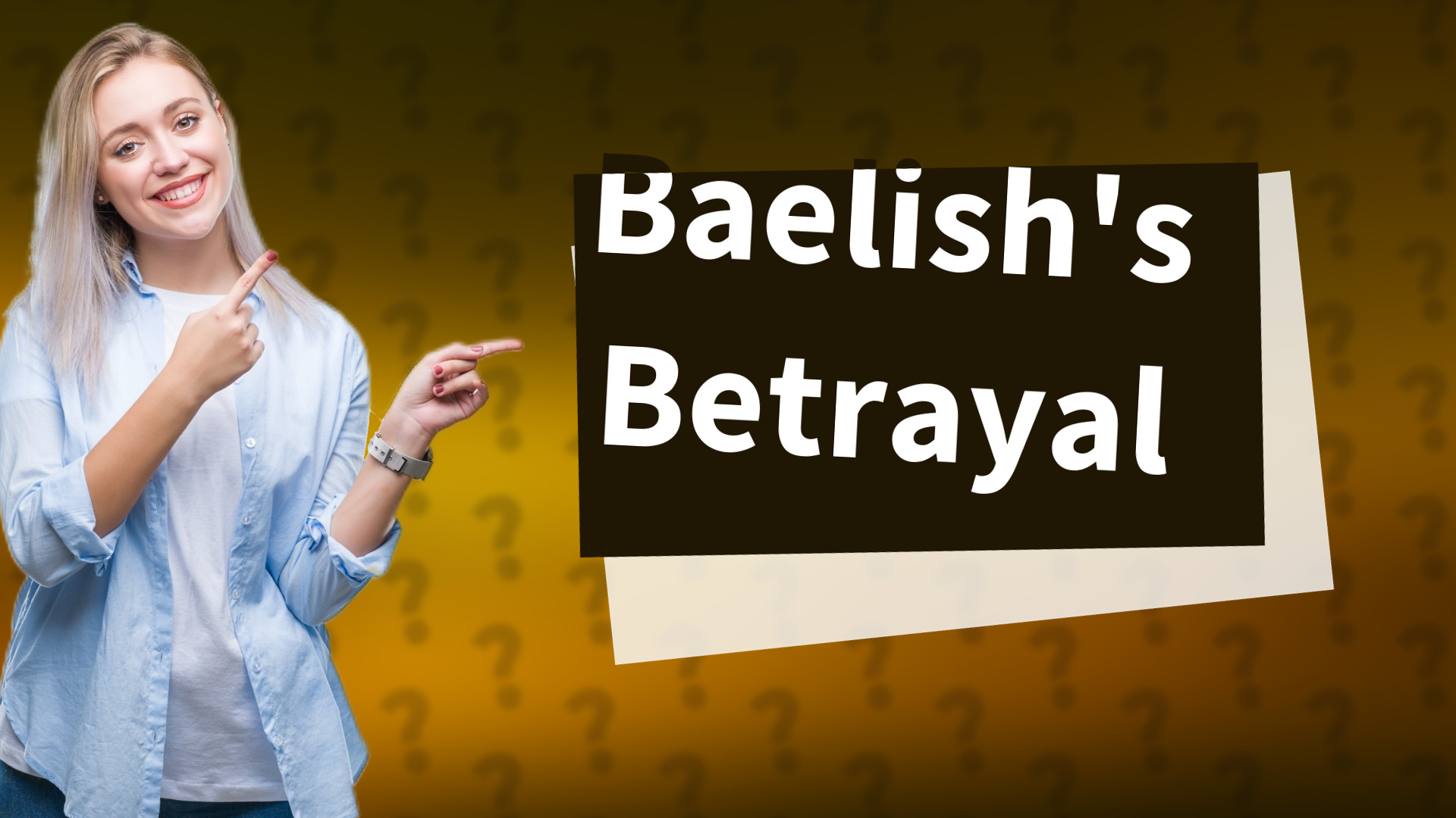Baelish's Betrayal