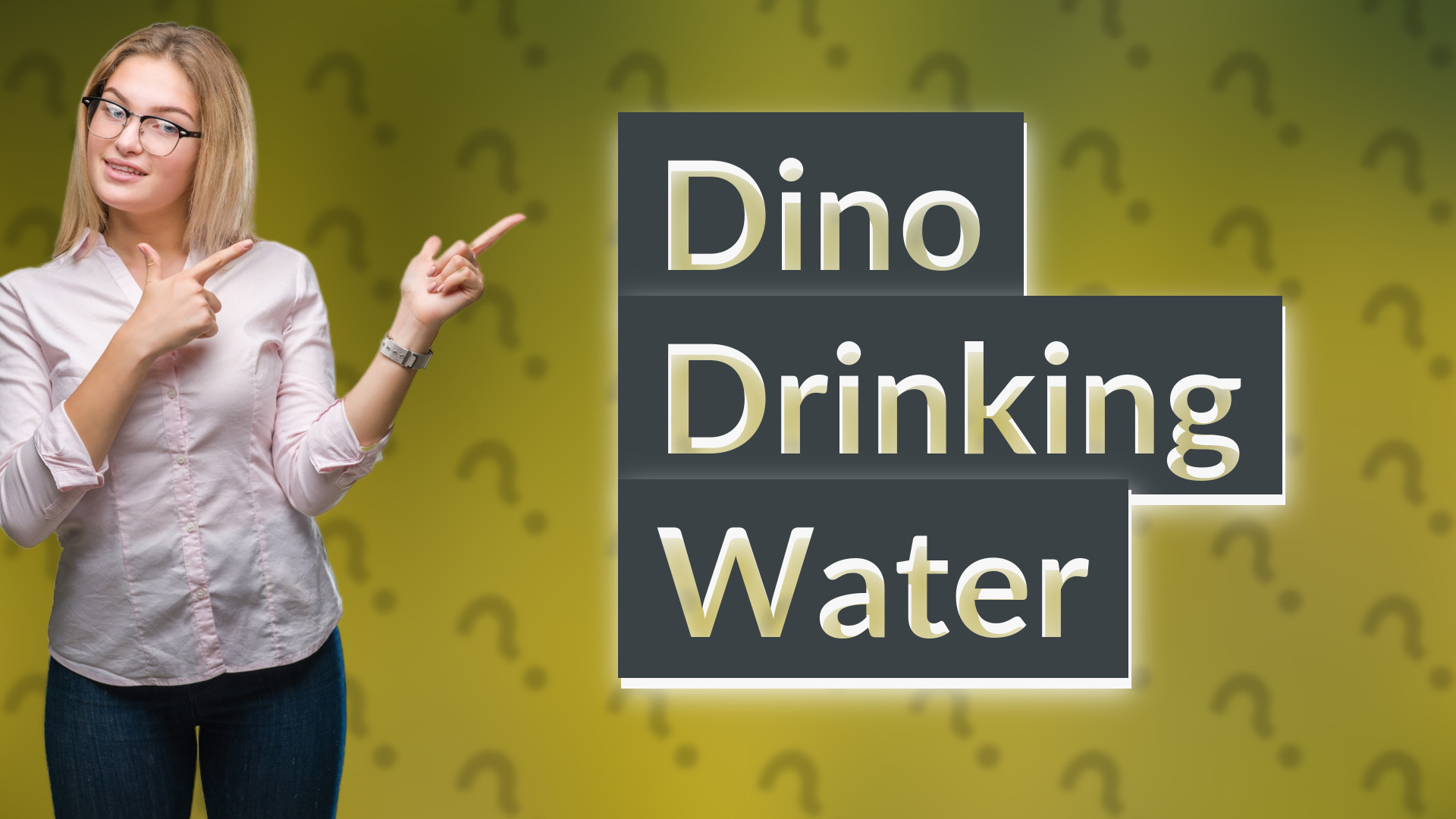 Dino Drinking Water