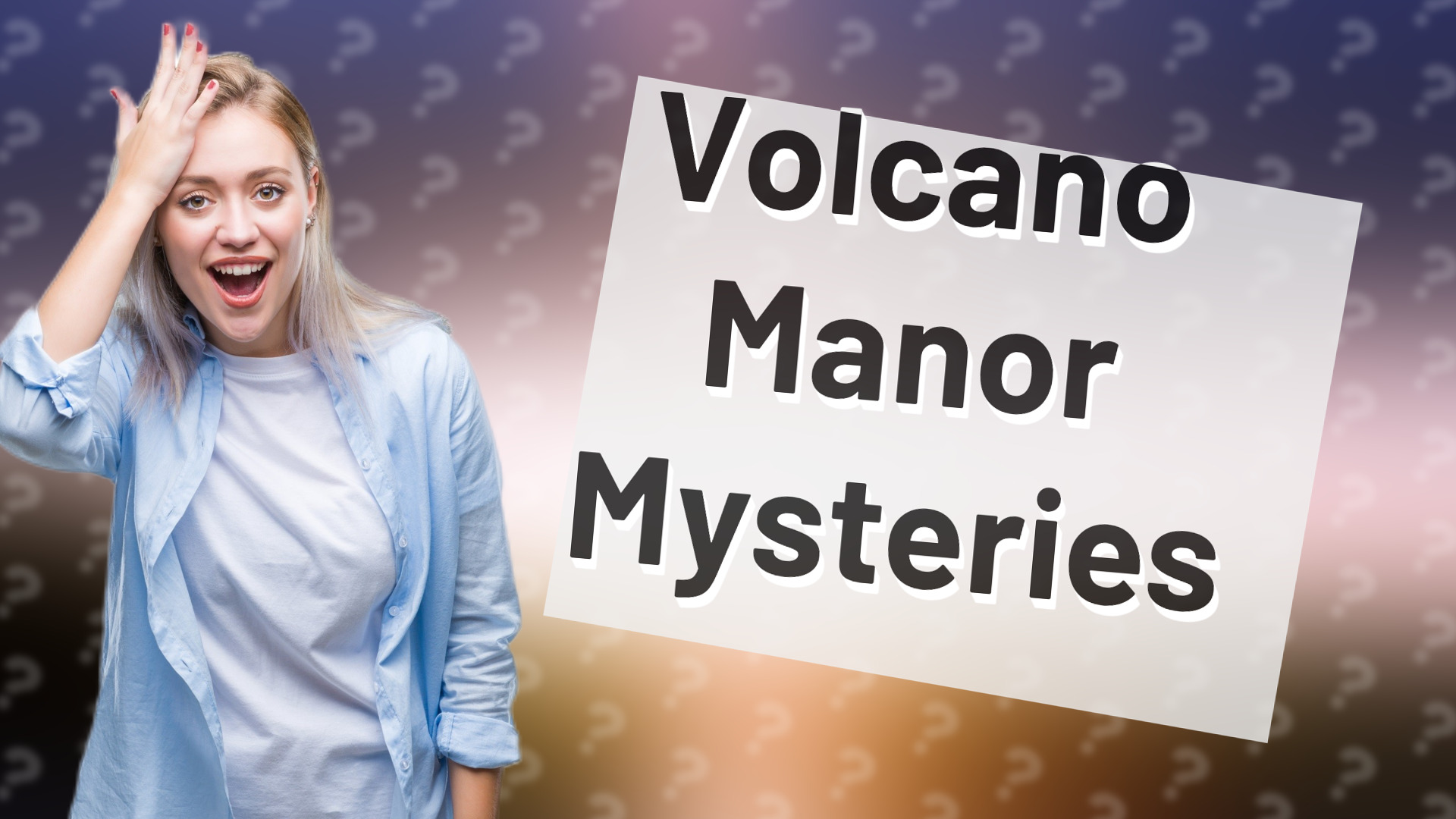 Volcano Manor Mysteries