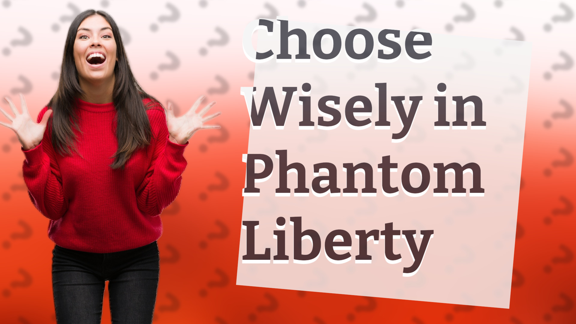 Choose Wisely in Phantom Liberty