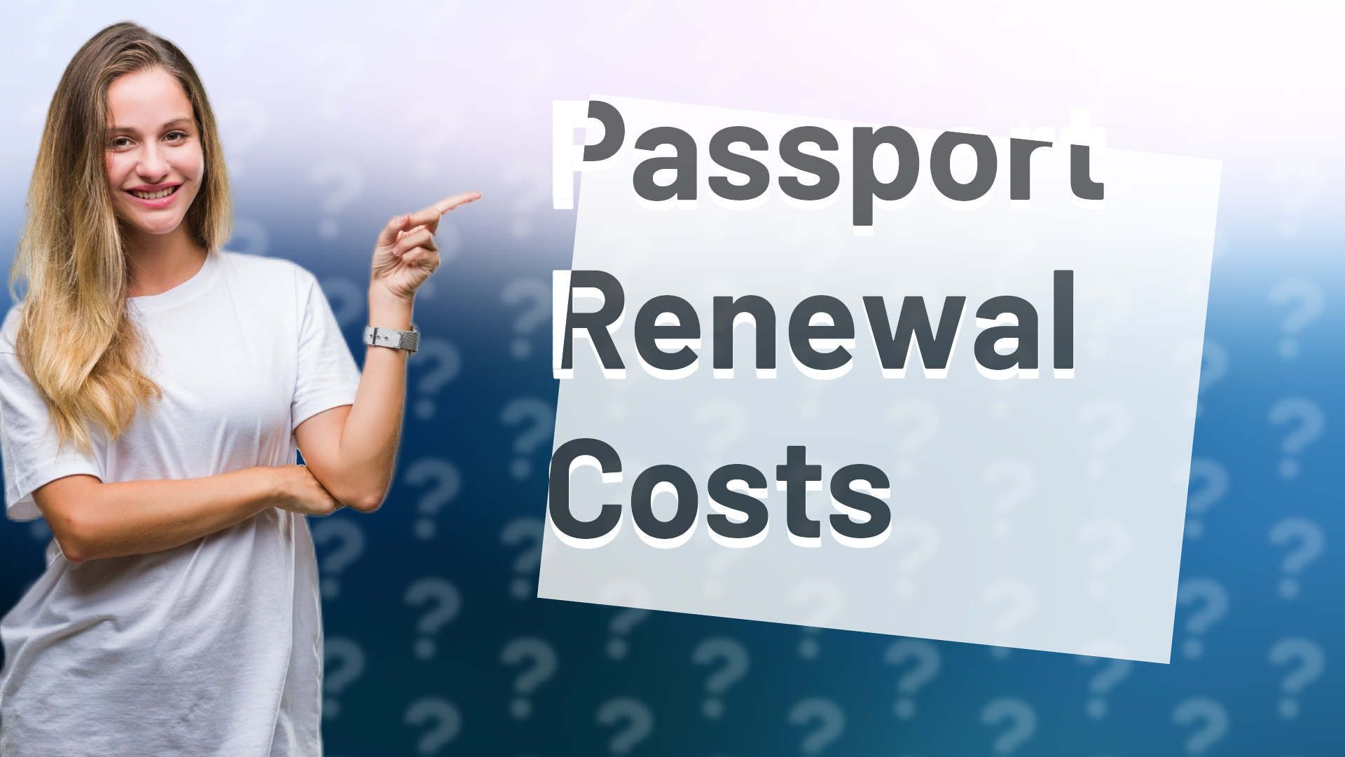 Passport Renewal Costs
