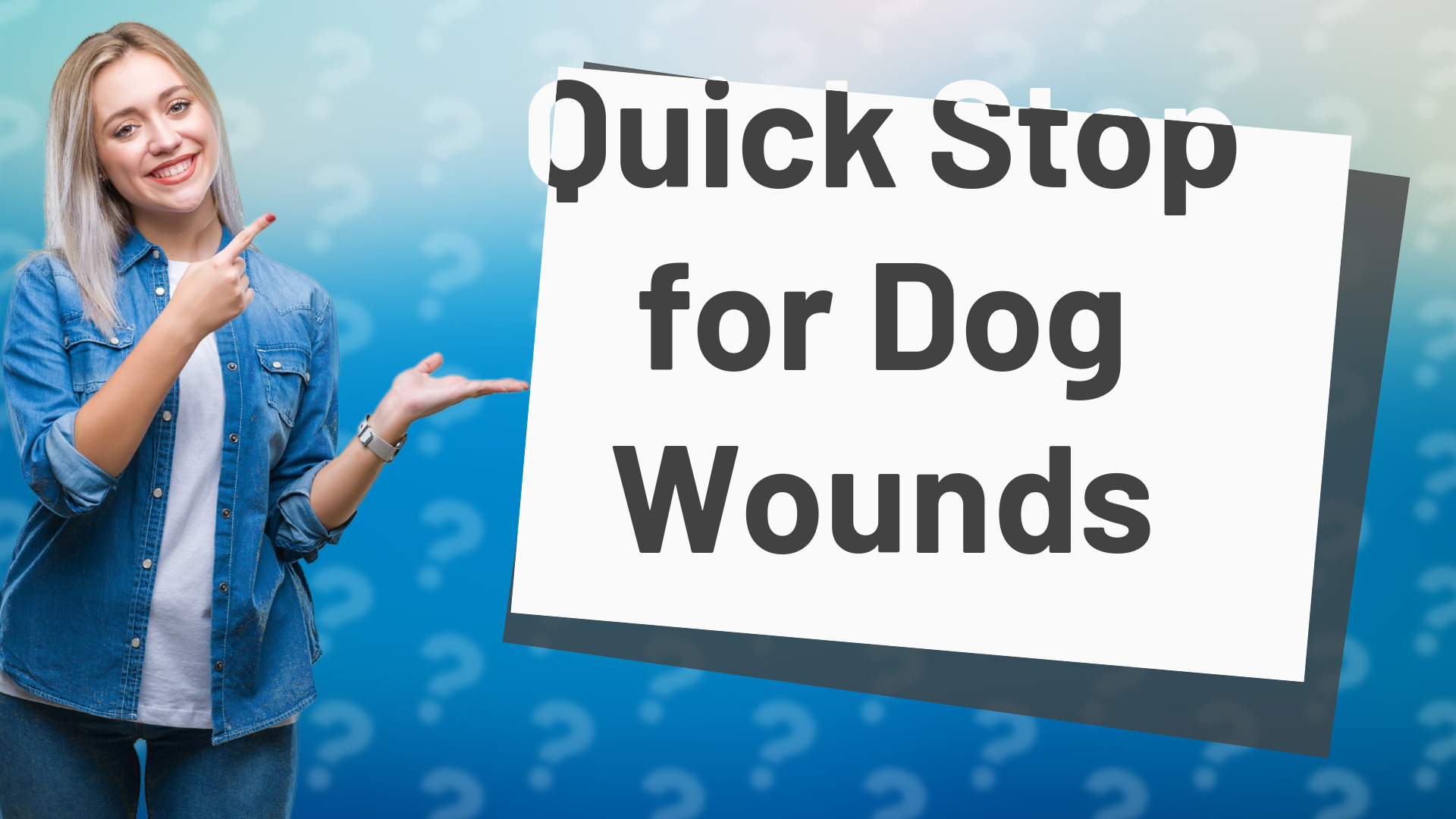Quick Stop for Dog Wounds