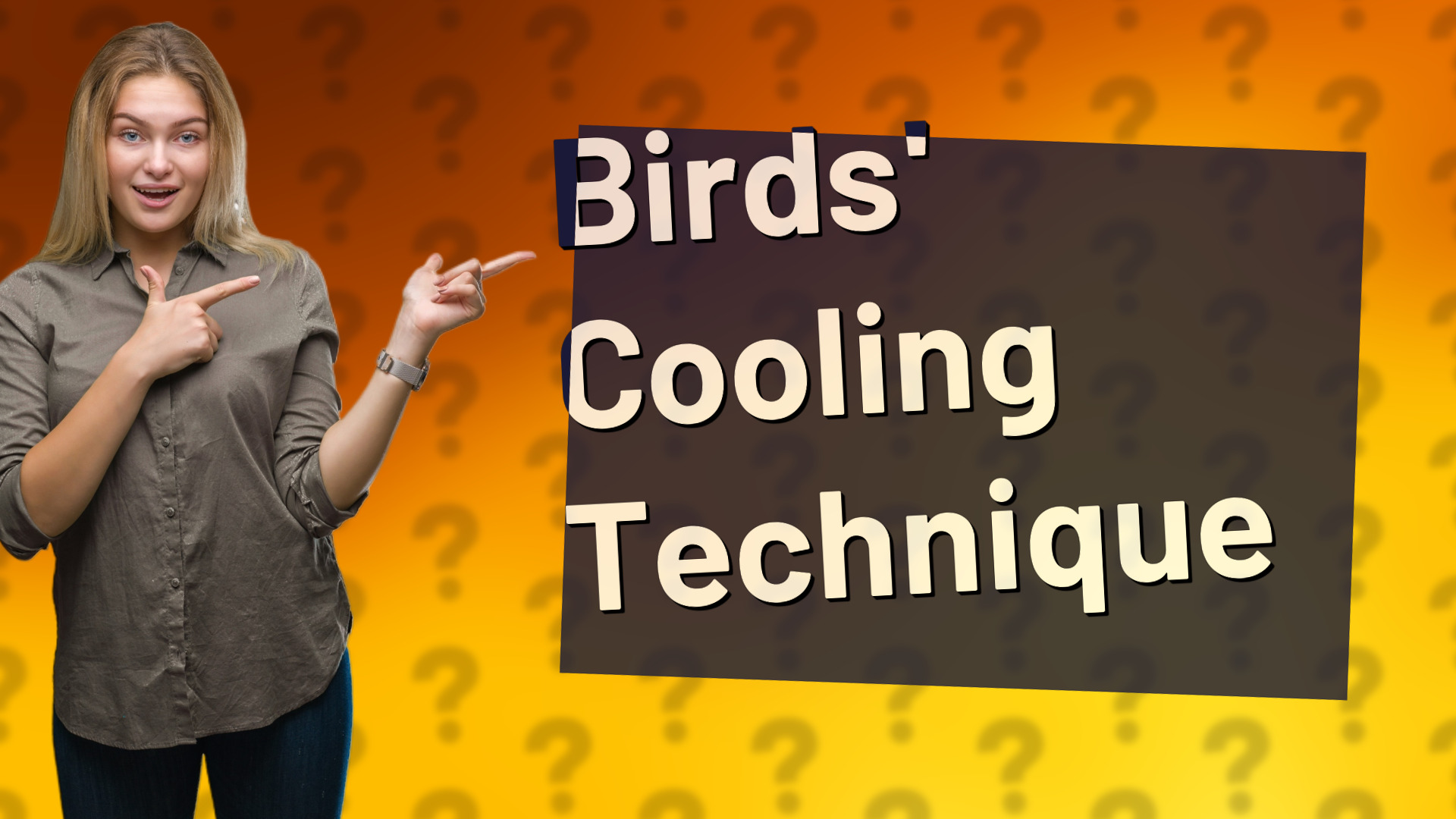 Birds' Cooling Technique