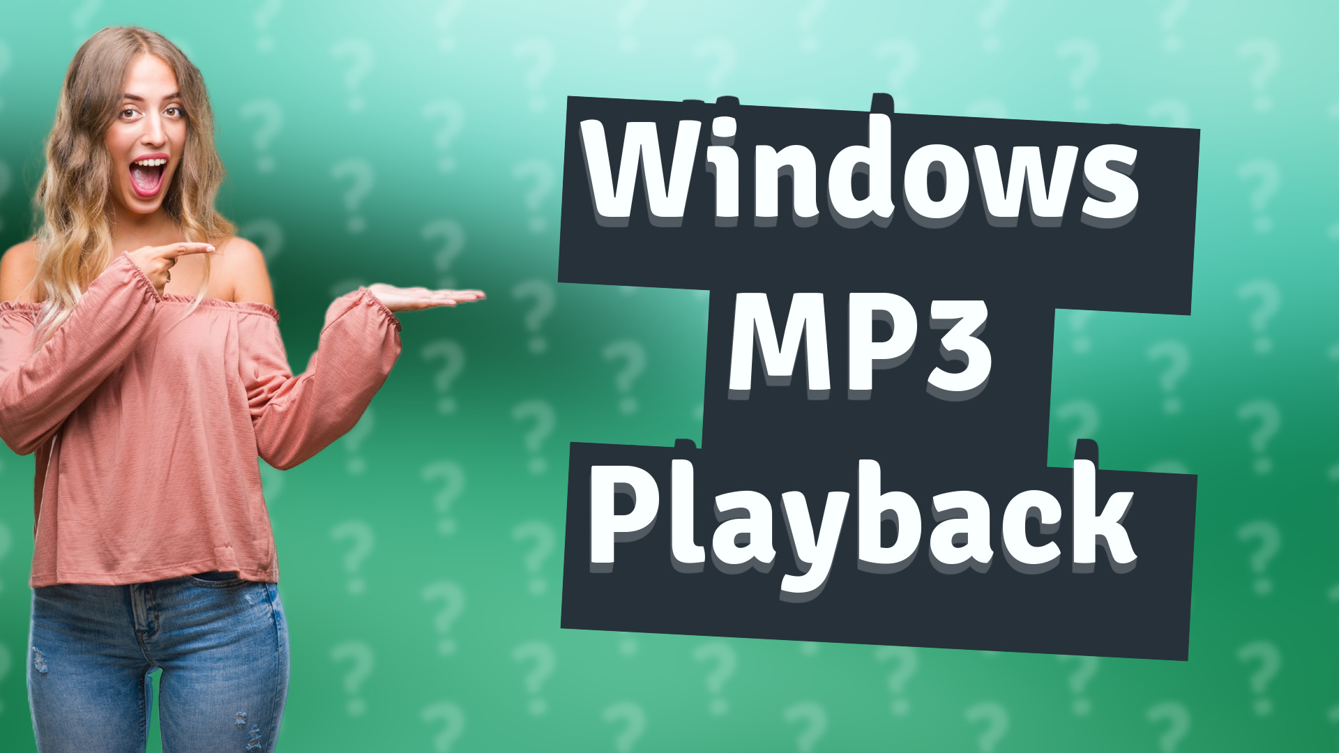 Windows MP3 Playback