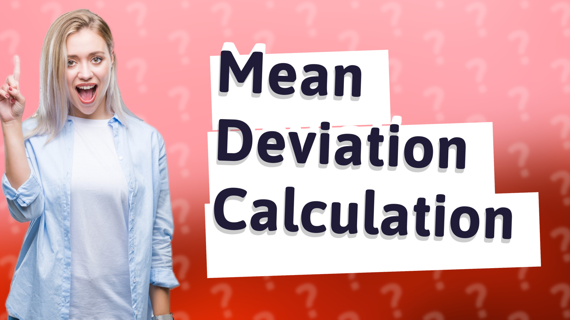 Mean Deviation Calculation