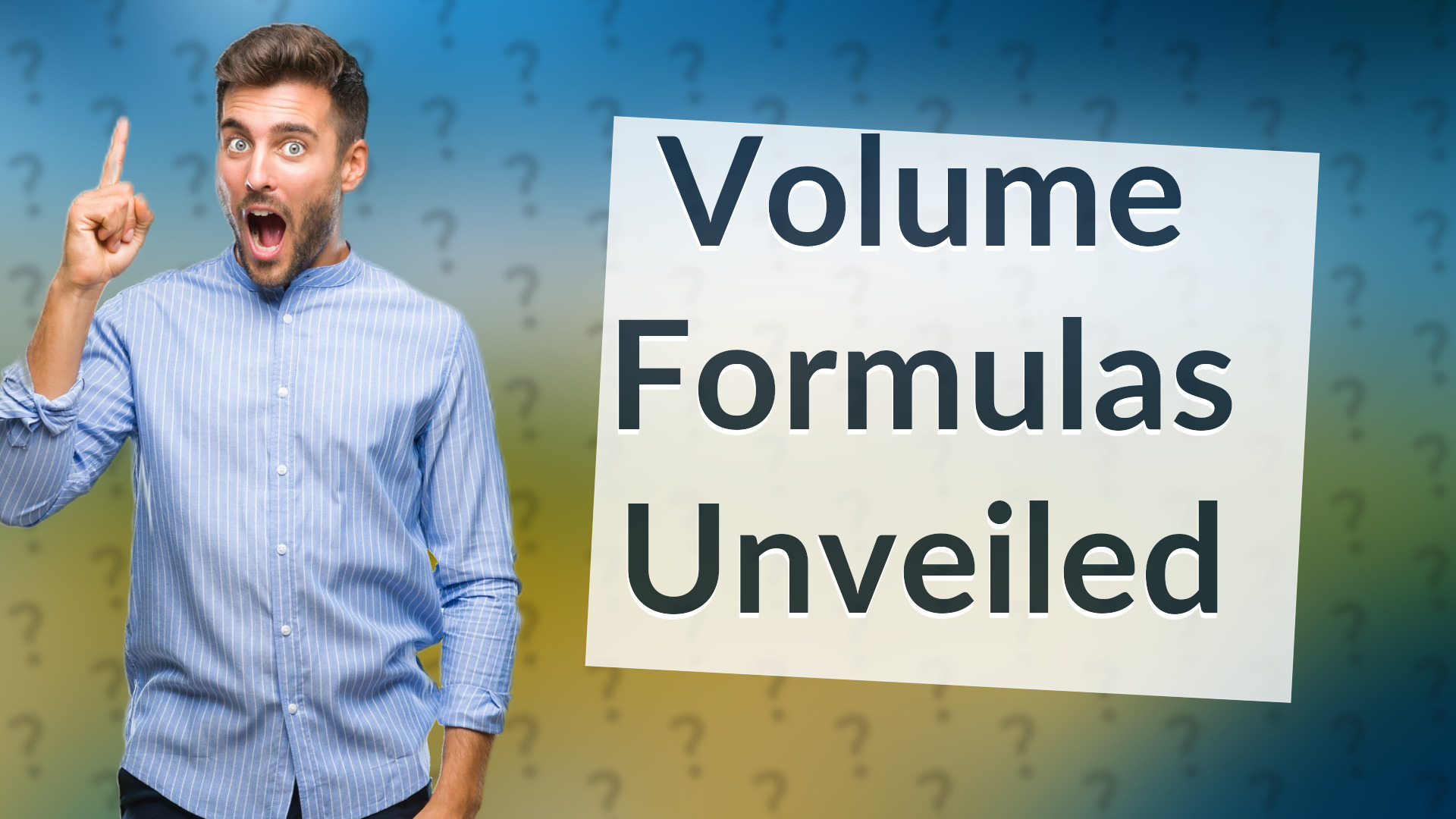 Volume Formulas Unveiled