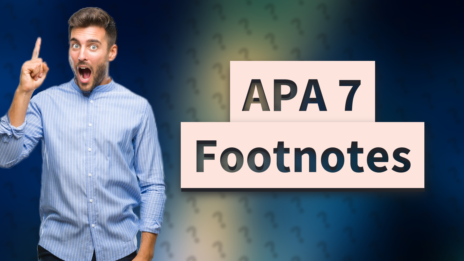 APA 7 Footnotes