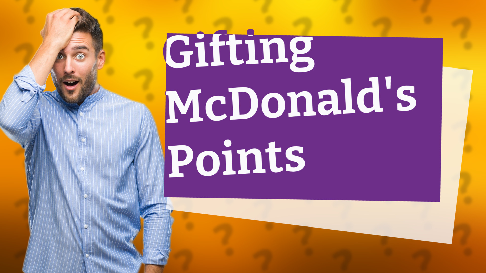 Gifting McDonald's Points