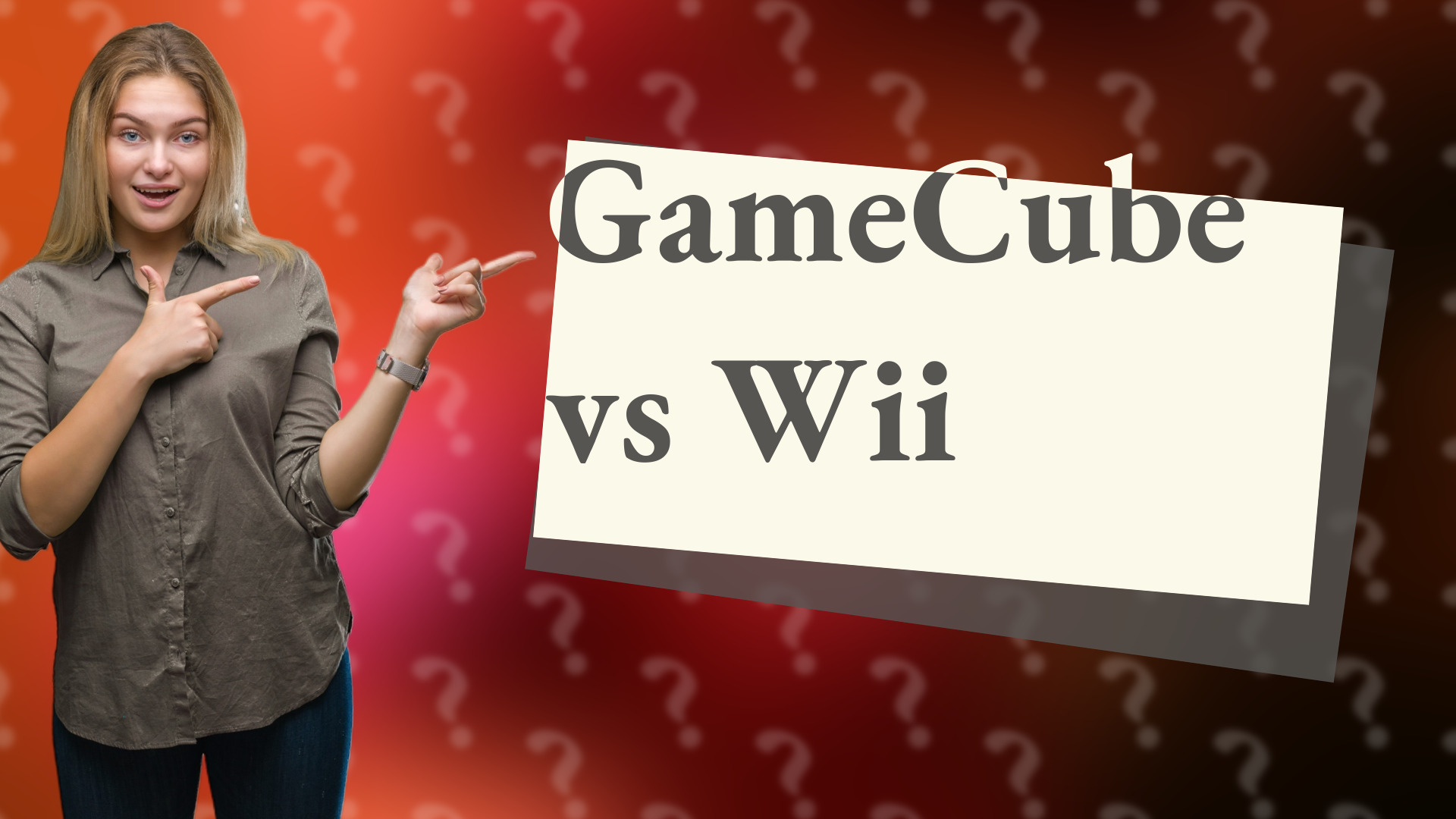 GameCube vs Wii