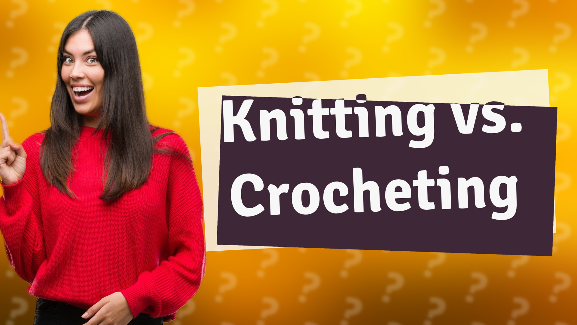 Knitting vs. Crocheting