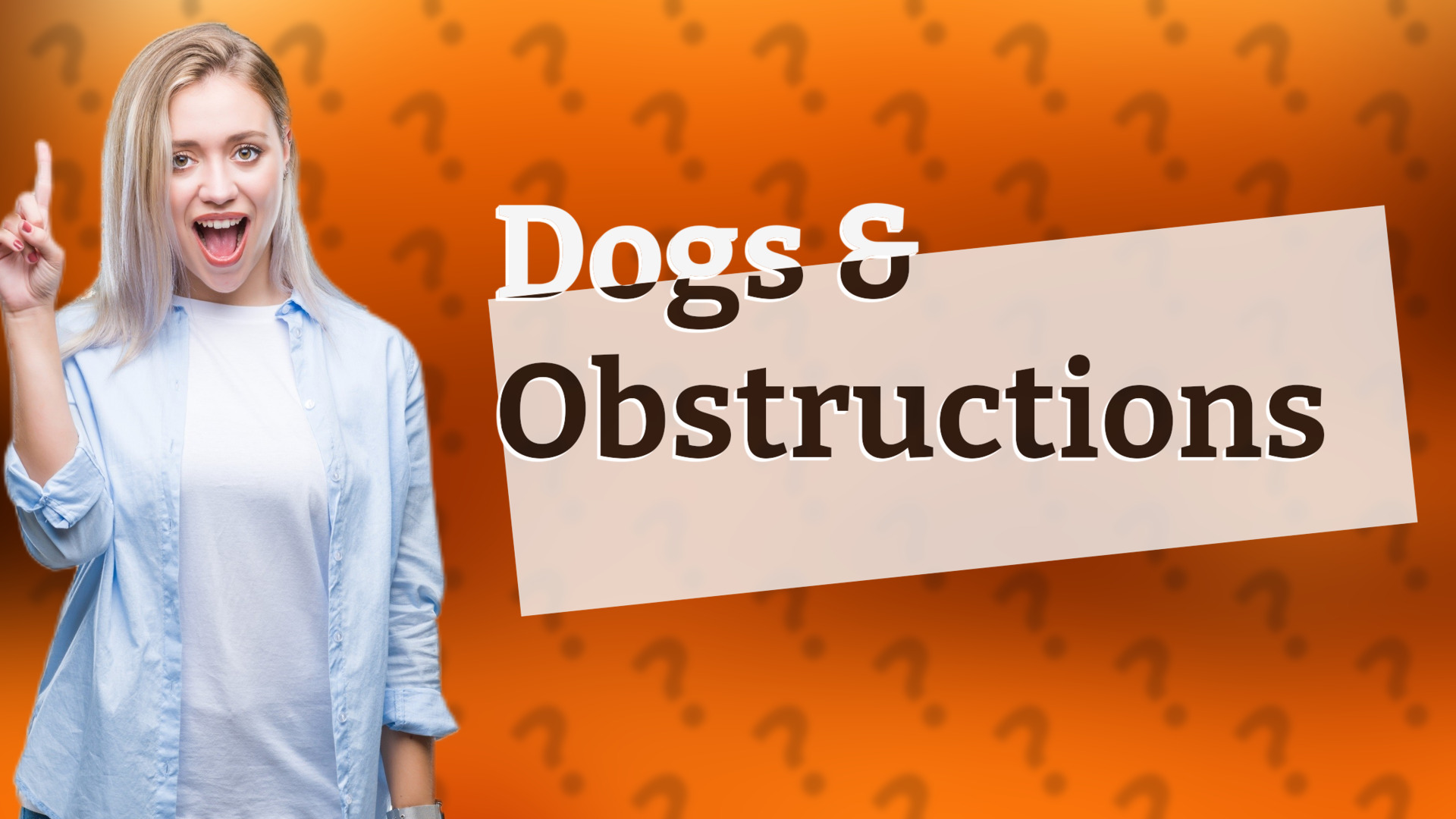 Dogs & Obstructions