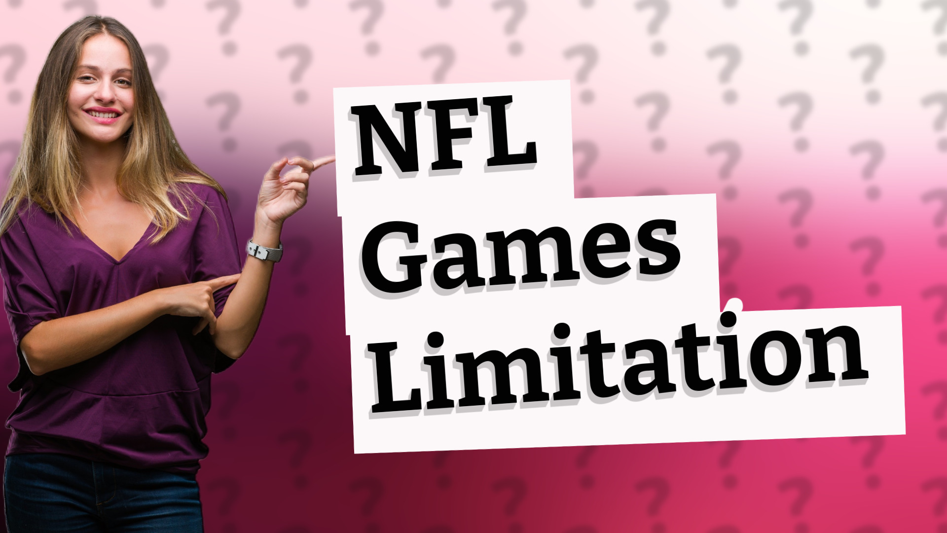 NFL Games Limitation