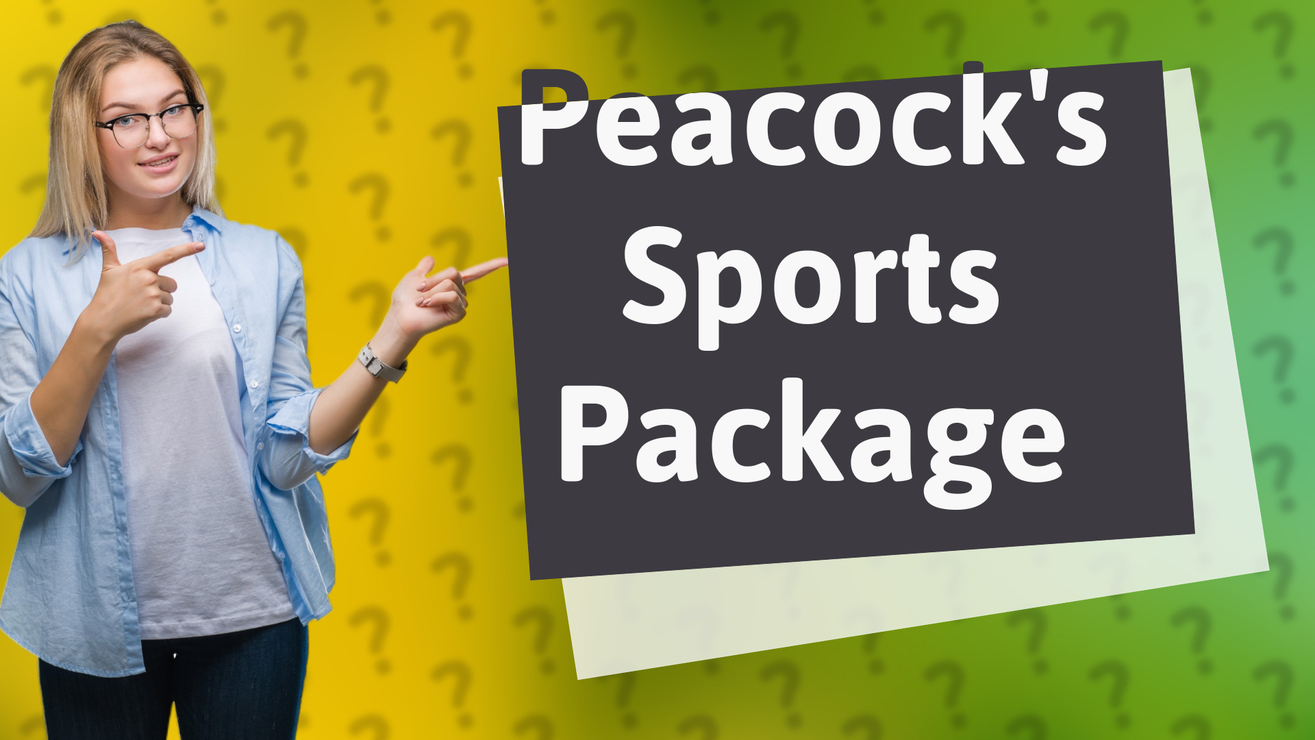 Peacock's Sports Package