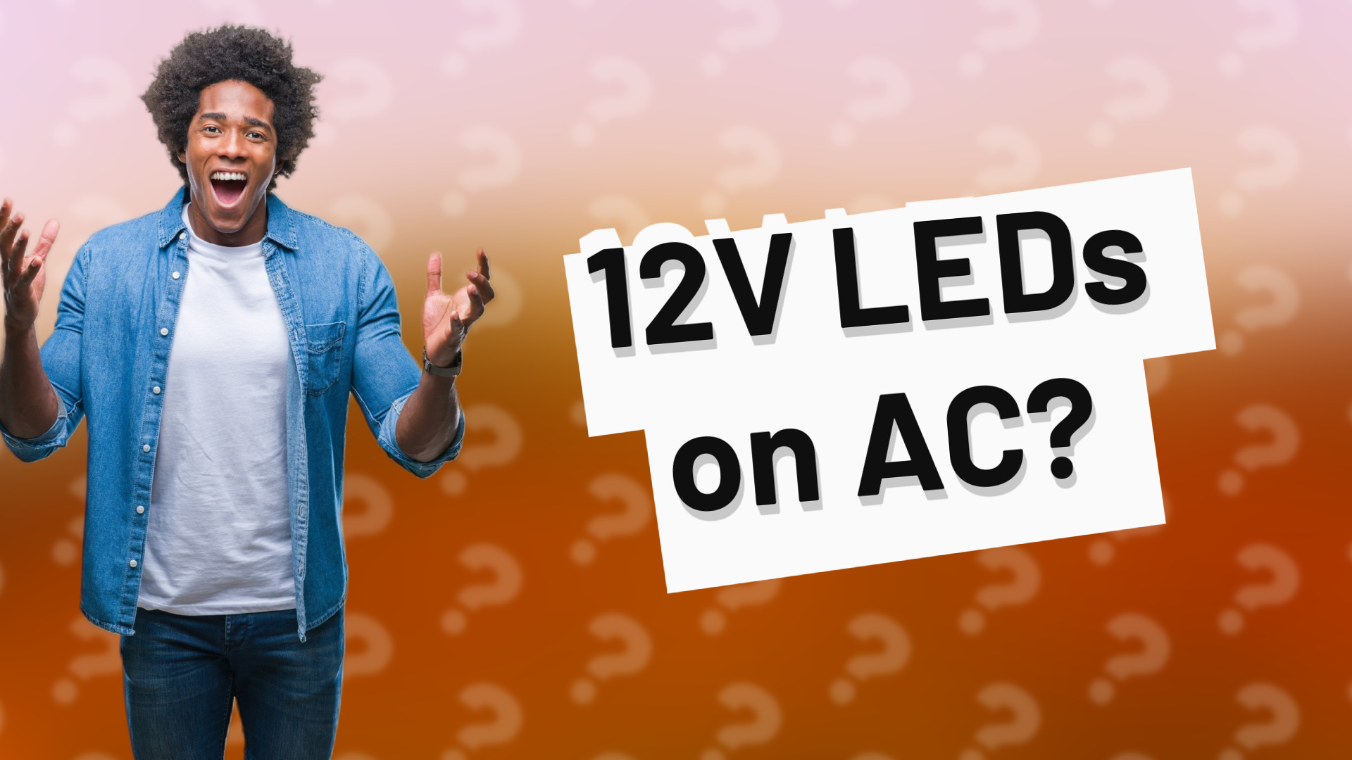 12V LEDs on AC?