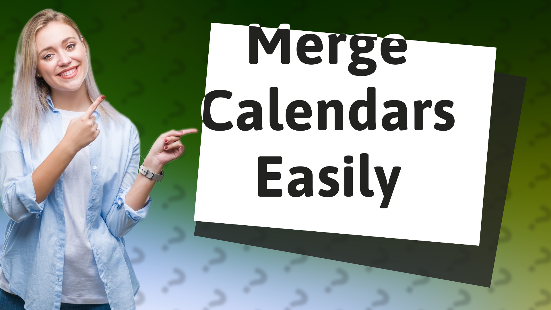 Merge Calendars Easily