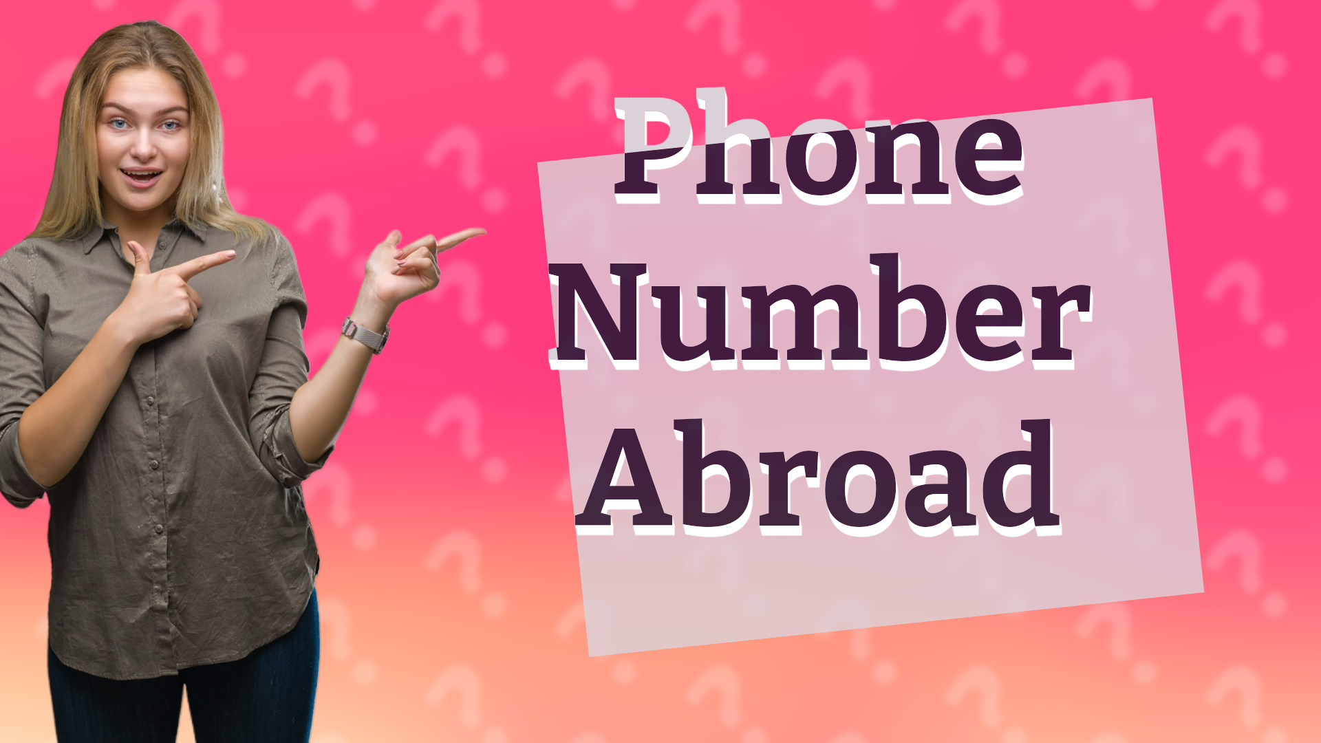 Phone Number Abroad