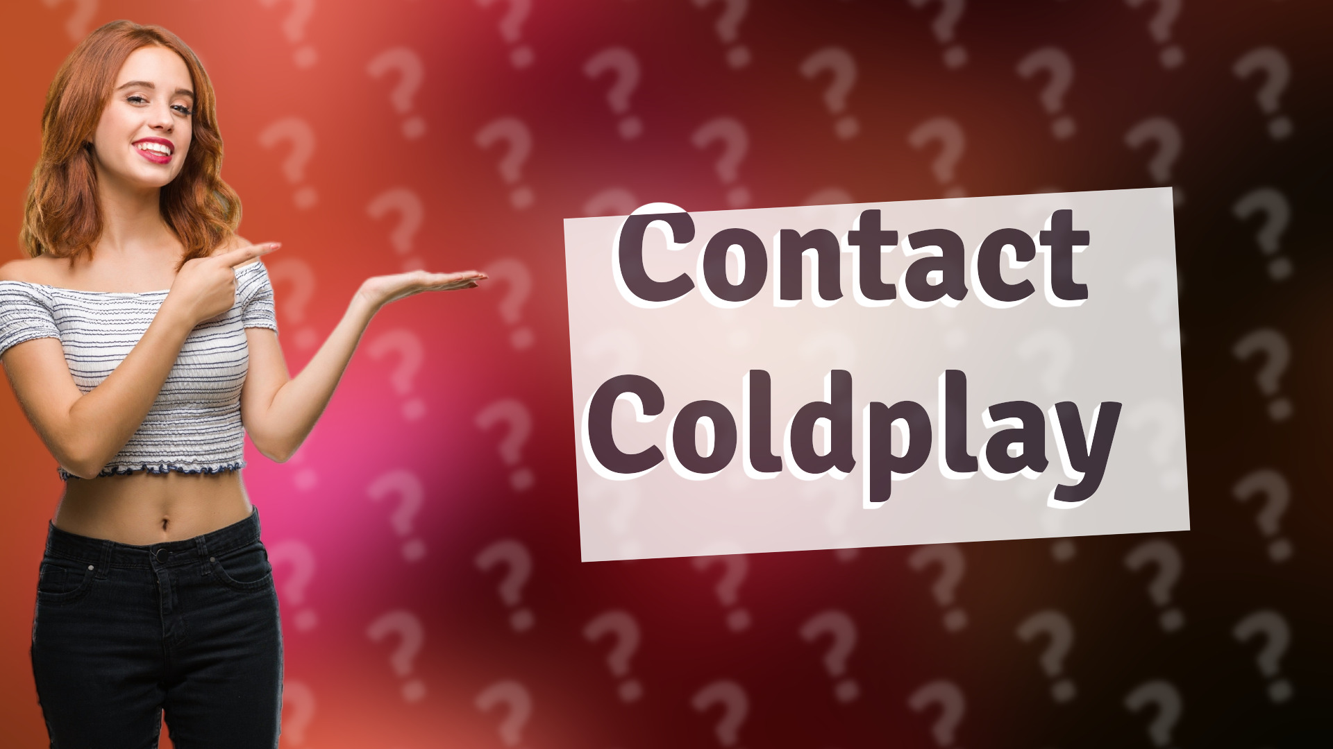 Contact Coldplay
