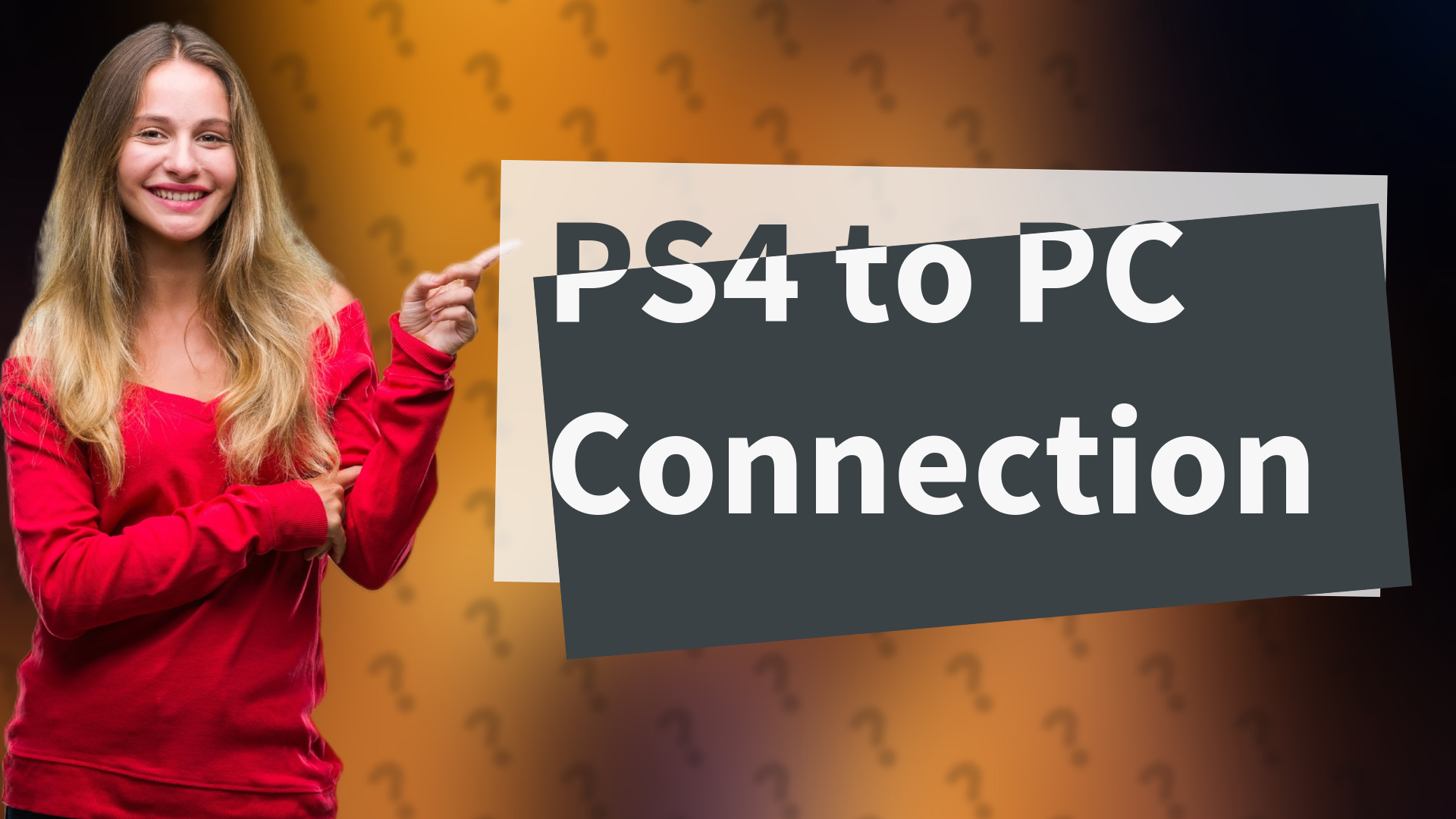PS4 to PC Connection