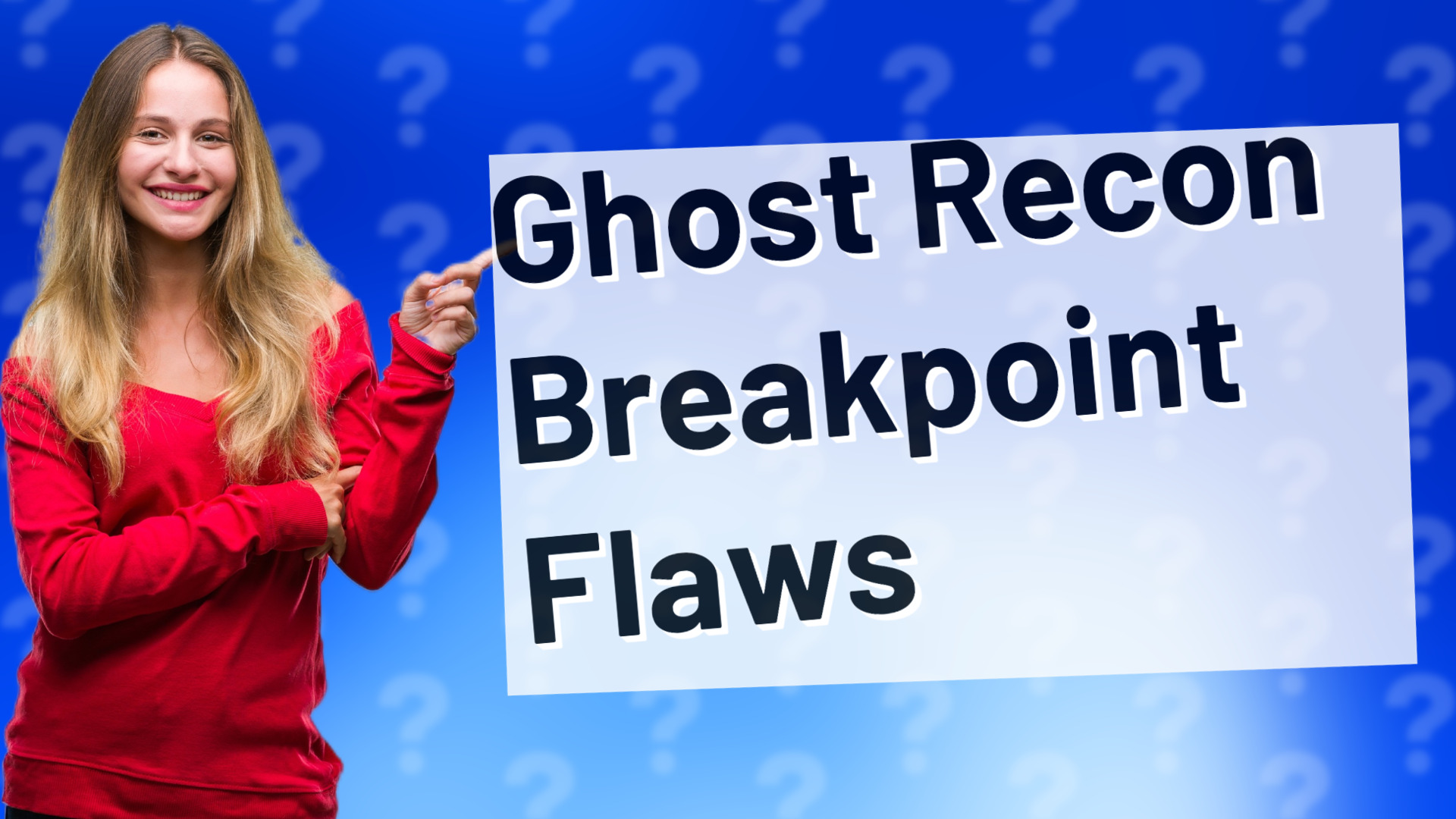Ghost Recon Breakpoint Flaws