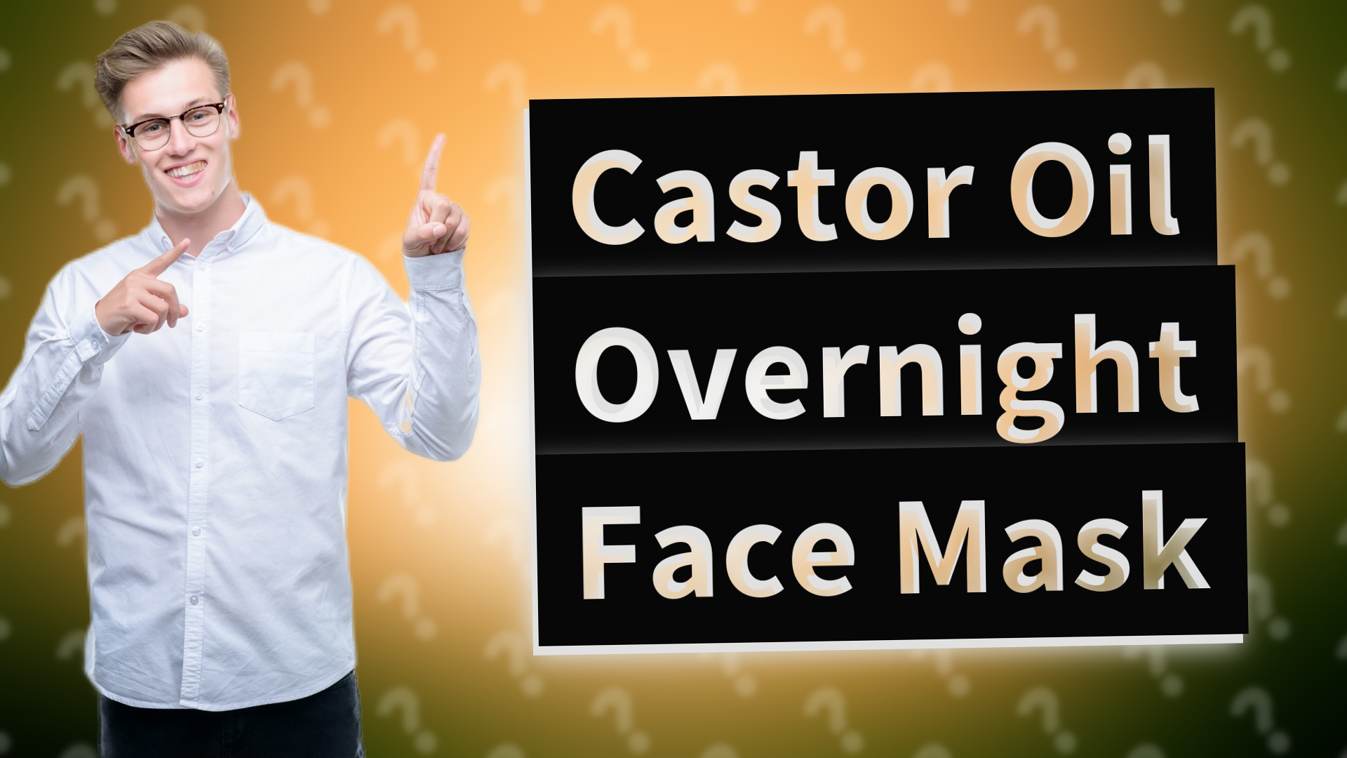 Castor Oil Overnight Face Mask