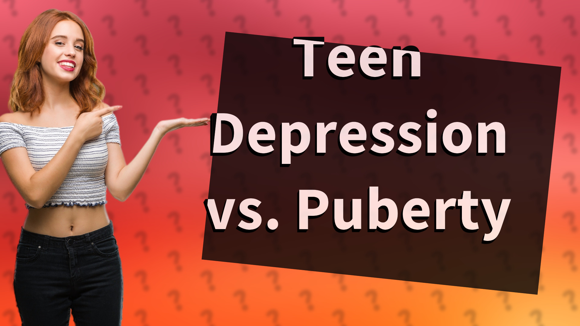 Teen Depression vs. Puberty