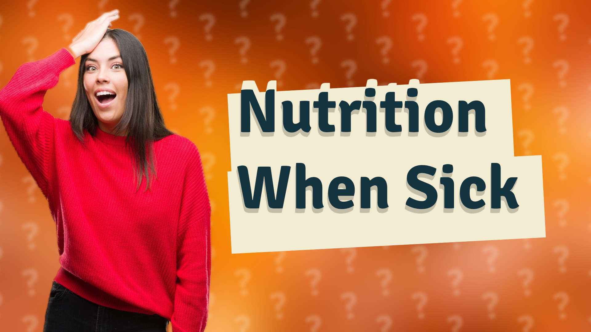 Nutrition When Sick