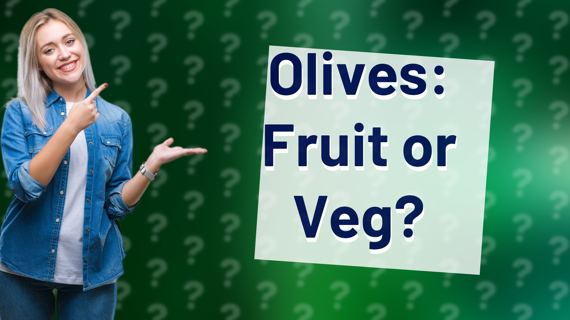 Olives: Fruit or Veg?