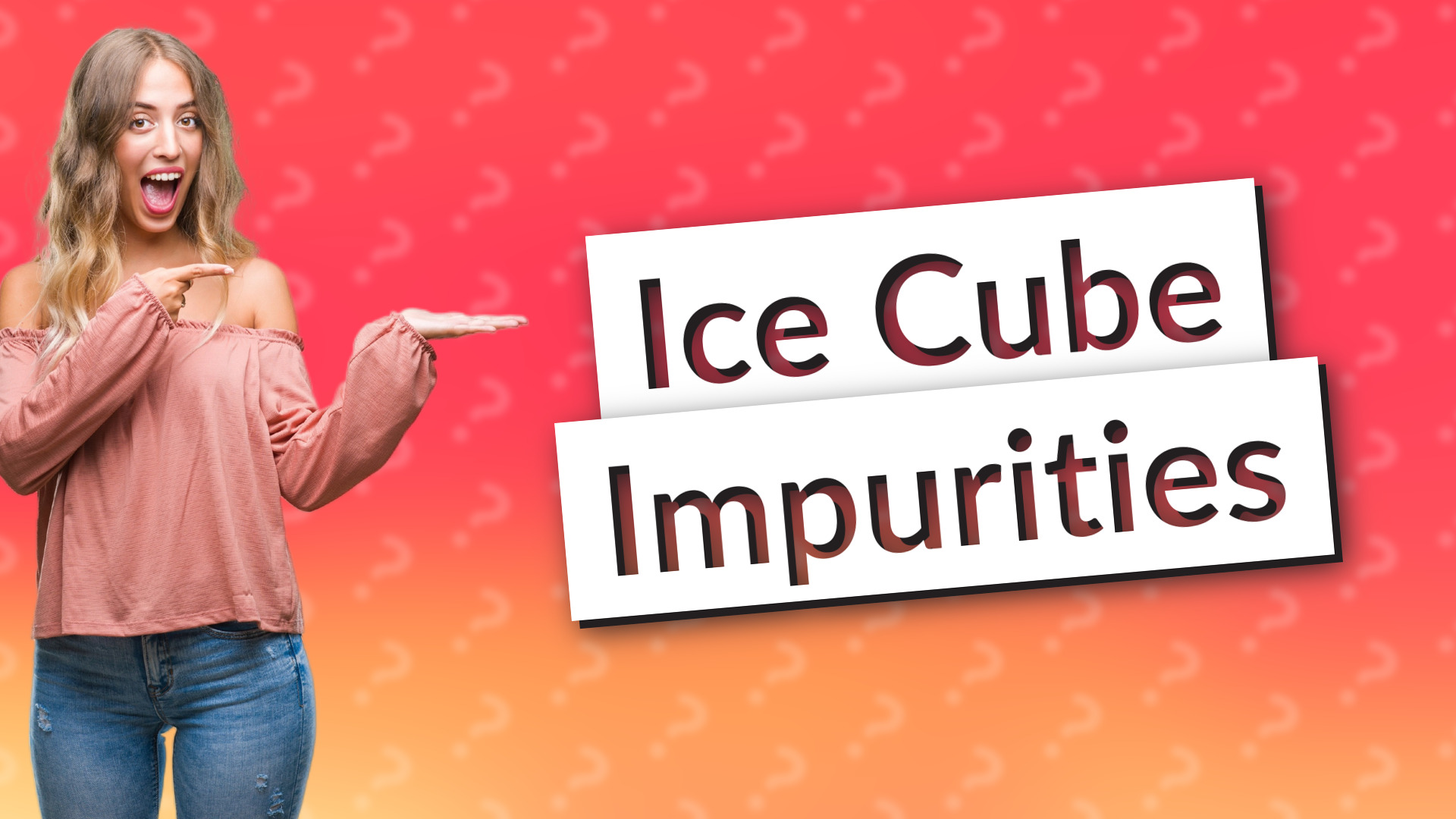 Ice Cube Impurities