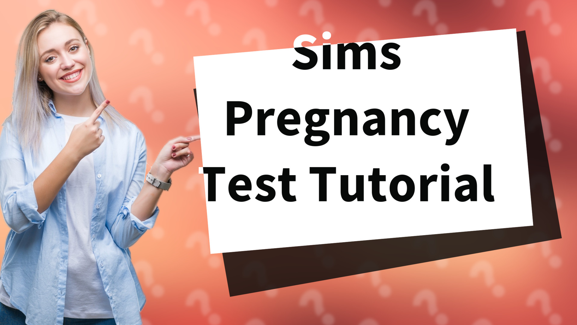 Sims Pregnancy Test Tutorial