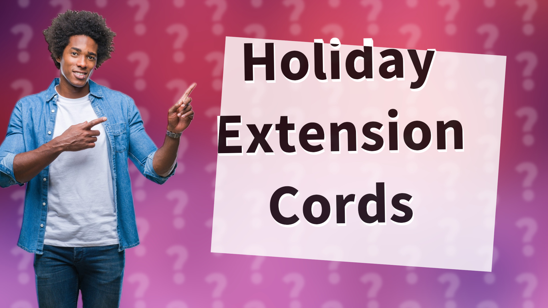 Holiday Extension Cords