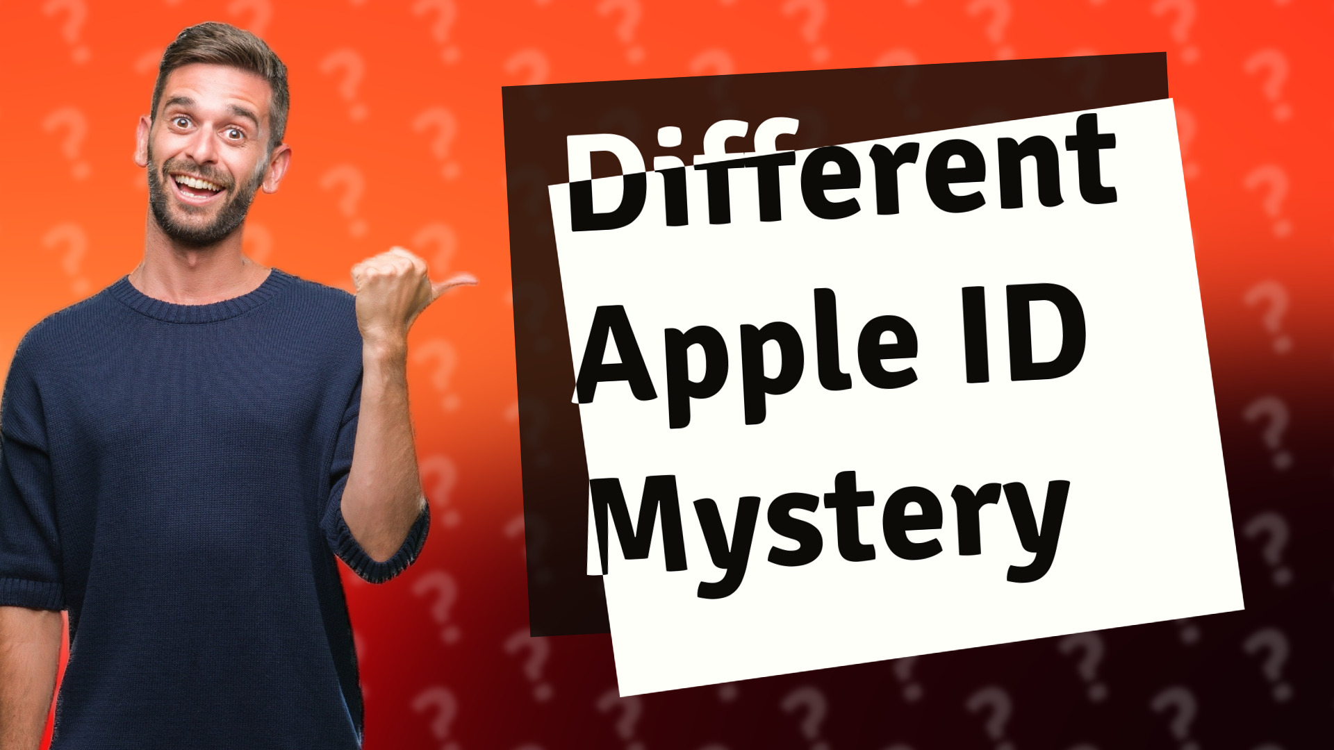 Different Apple ID Mystery
